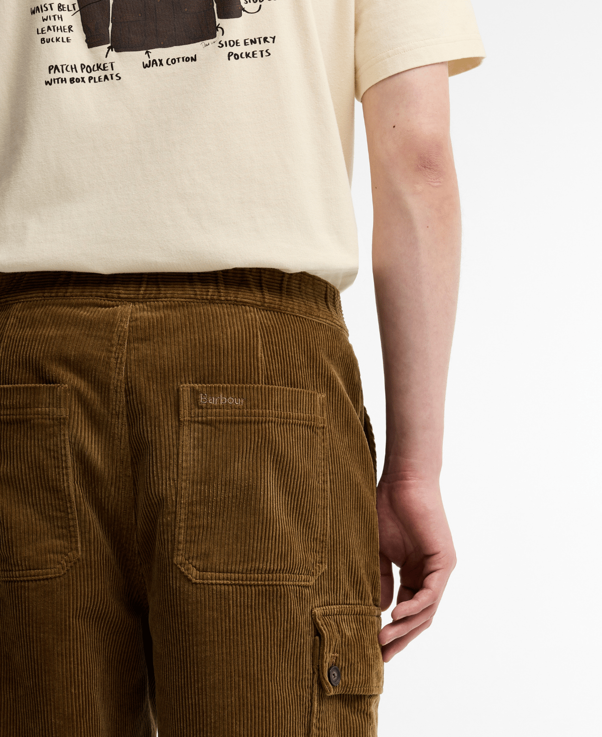Barbour Leonard Cord Kargo Pantolon