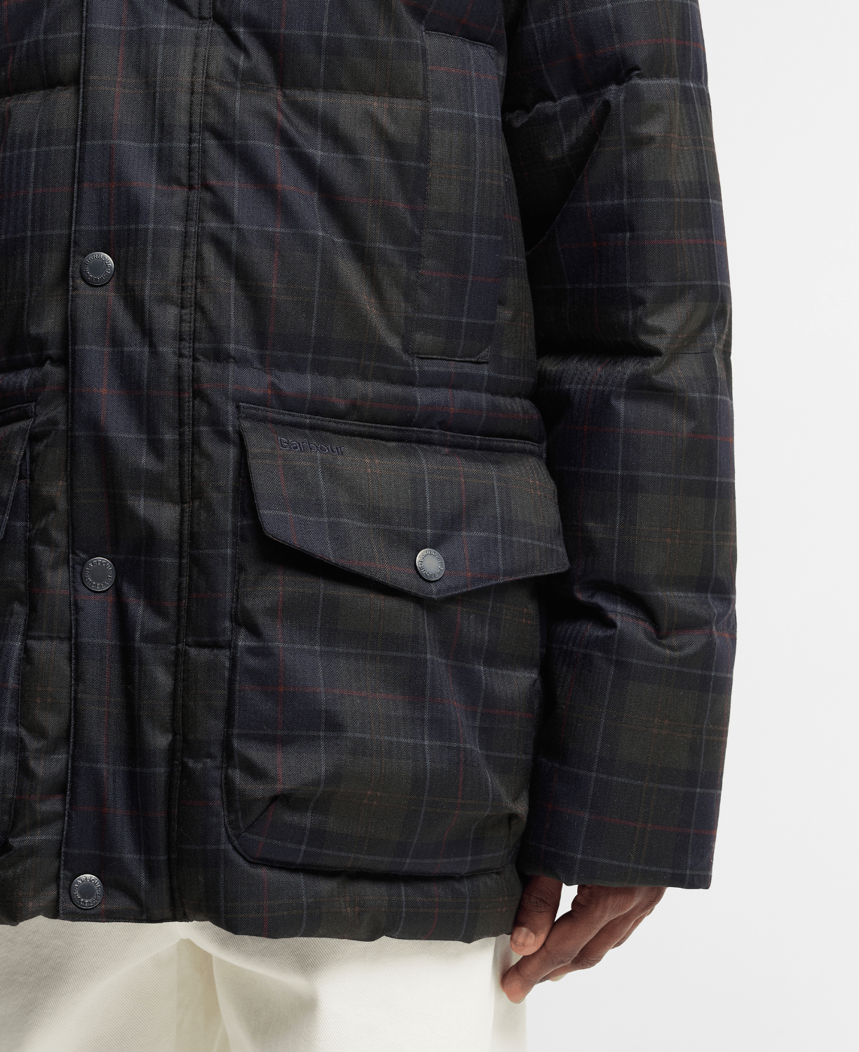 Barbour Lonnen Tartan Puffer Mont
