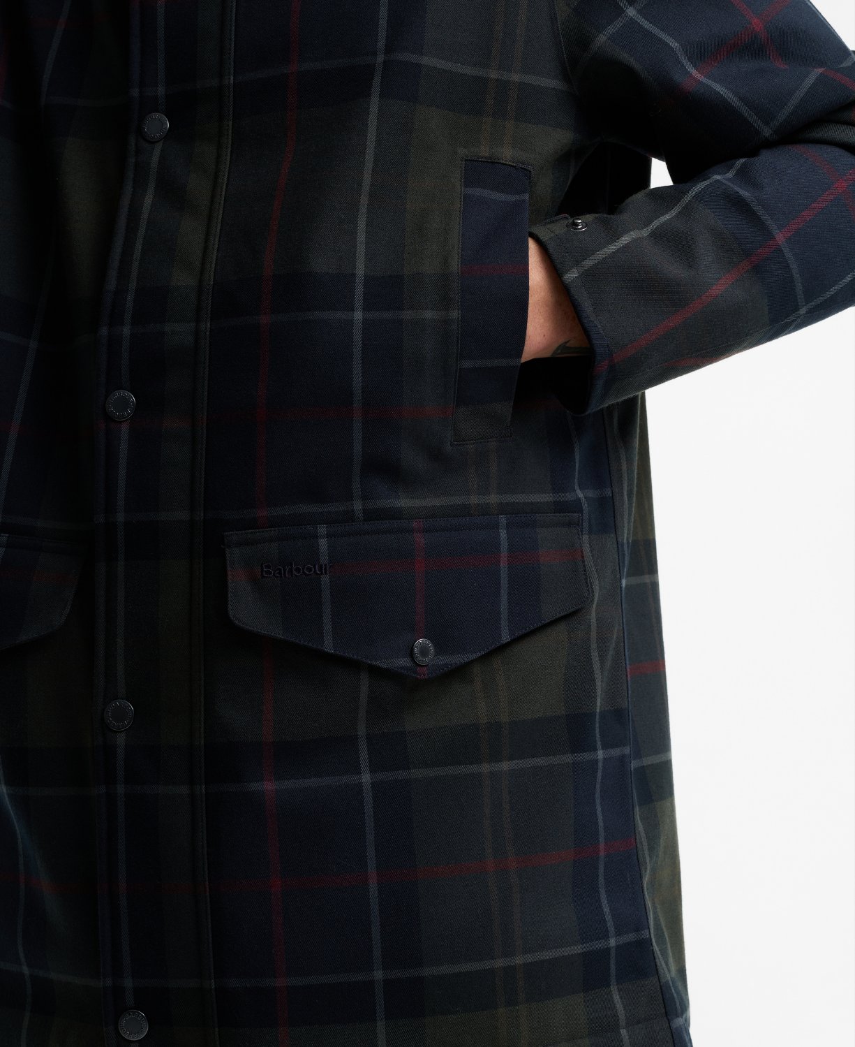 Barbour Lonnen Tartan Waterproof Ceket