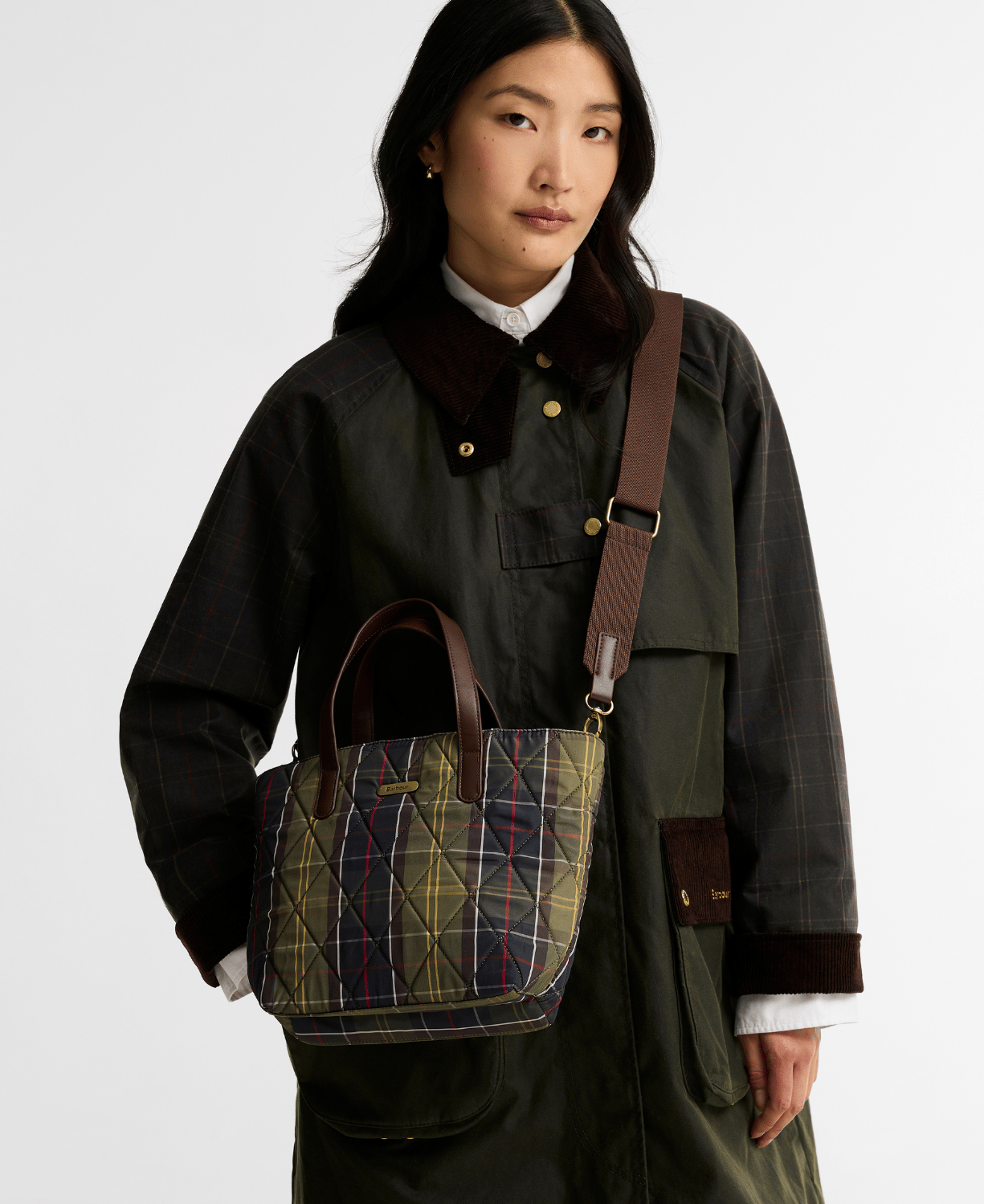 Barbour Mini Kapitone Omuz Çantası