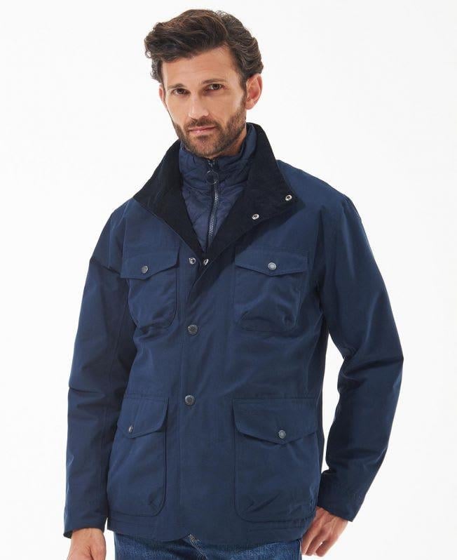 Barbour Ogston Waterproof Ceket NY71 Navy