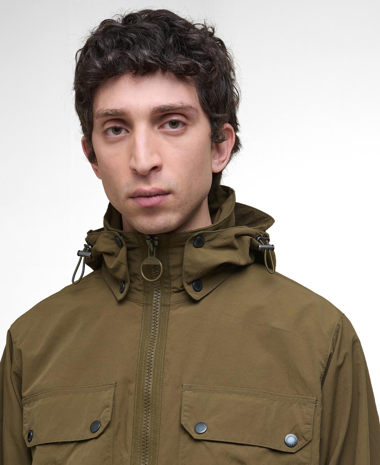 Barbour Re-Engineered Hooded Showerproof Flight Bedale Ceket