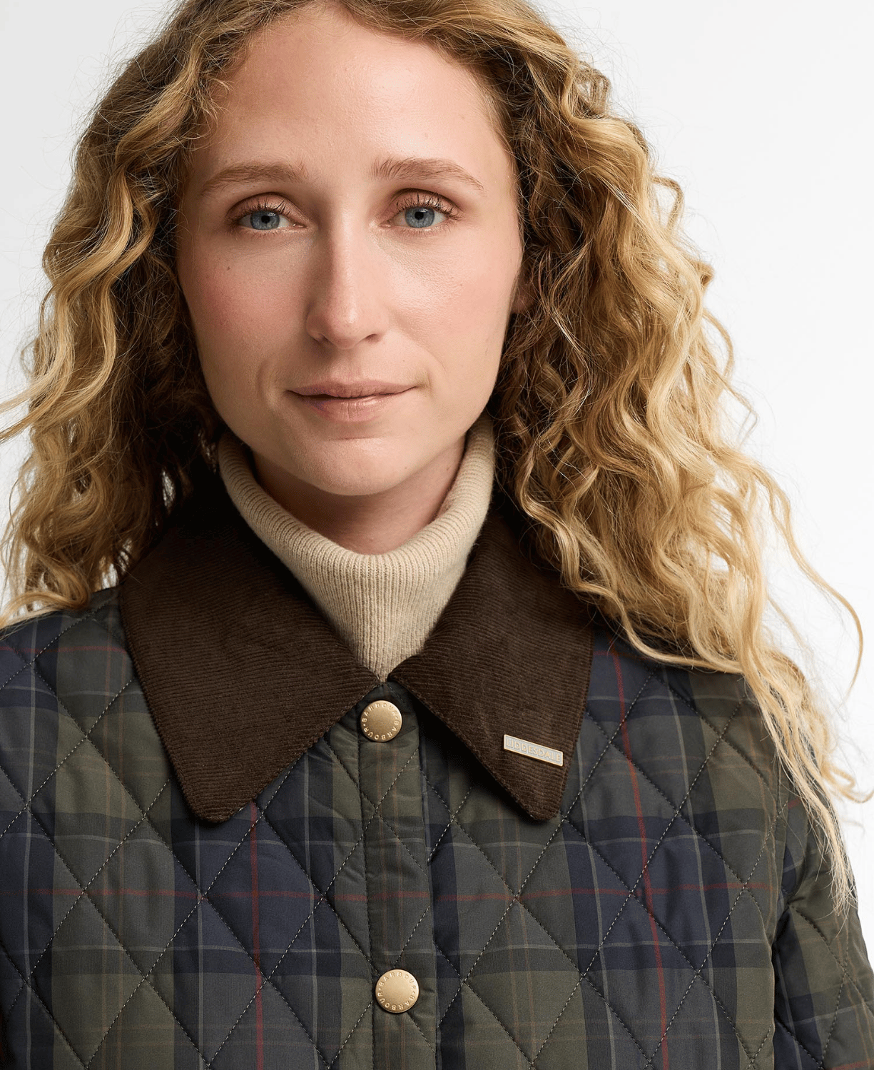 Barbour Reimagined Icons Tartan Crop Liddesdale Kapitone Ceket