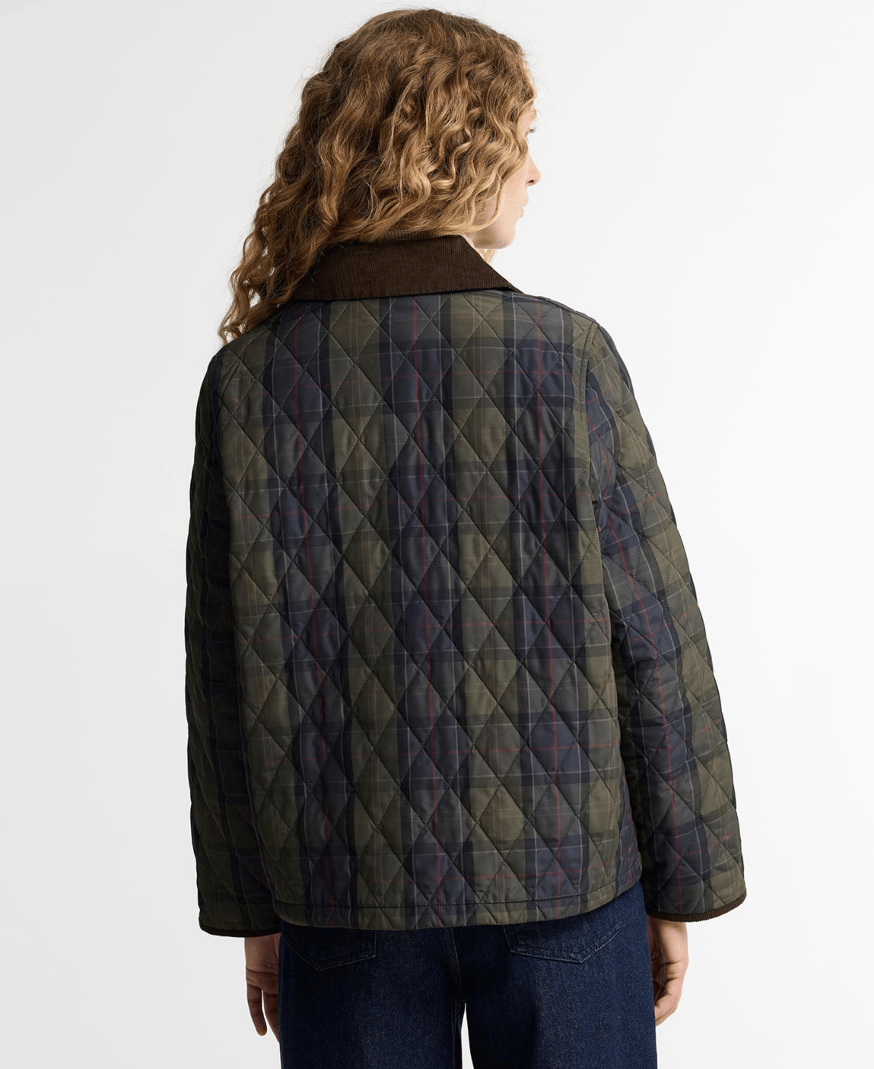 Barbour Reimagined Icons Tartan Crop Liddesdale Kapitone Ceket