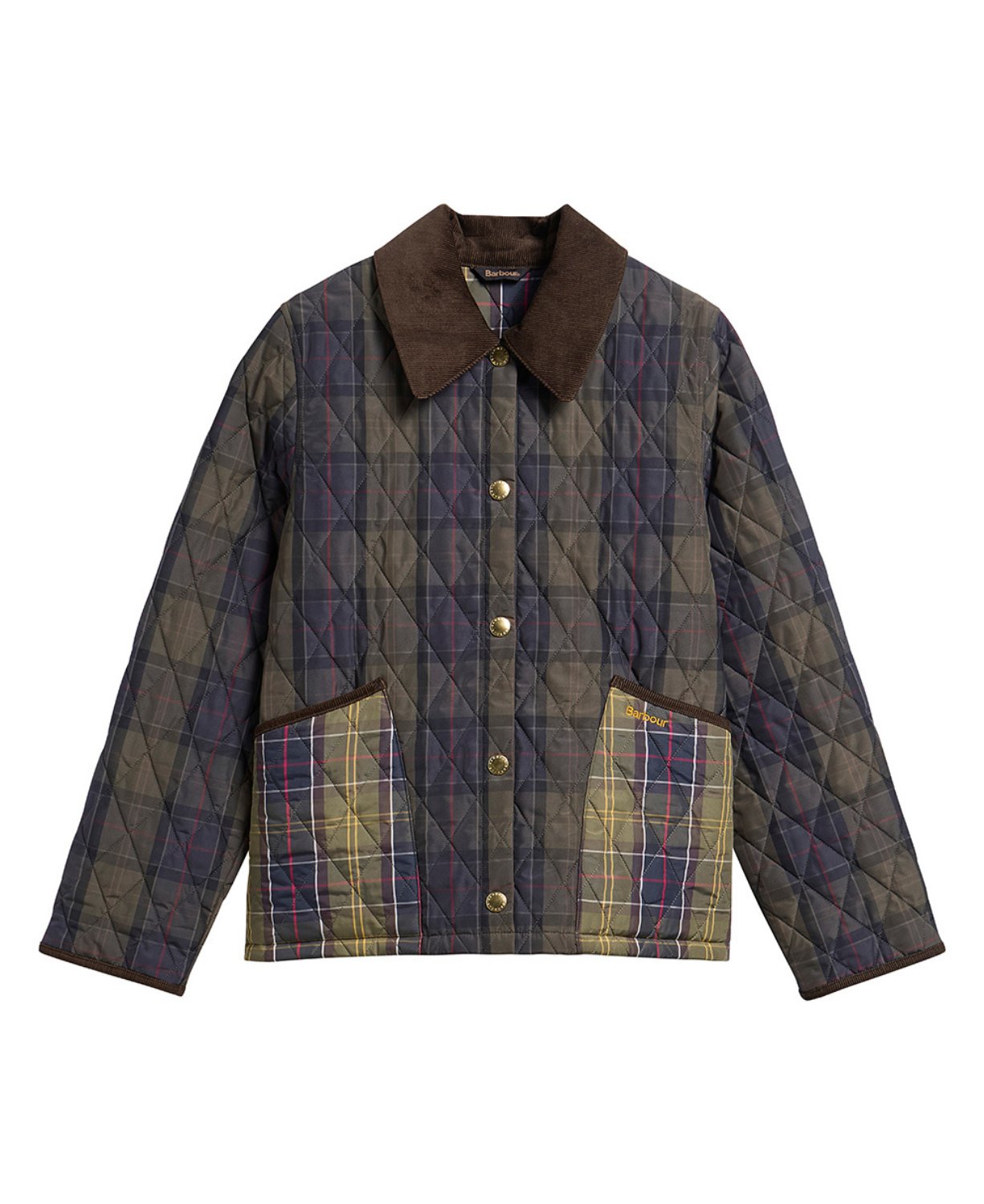 Barbour Reimagined Icons Tartan Crop Liddesdale Kapitone Ceket