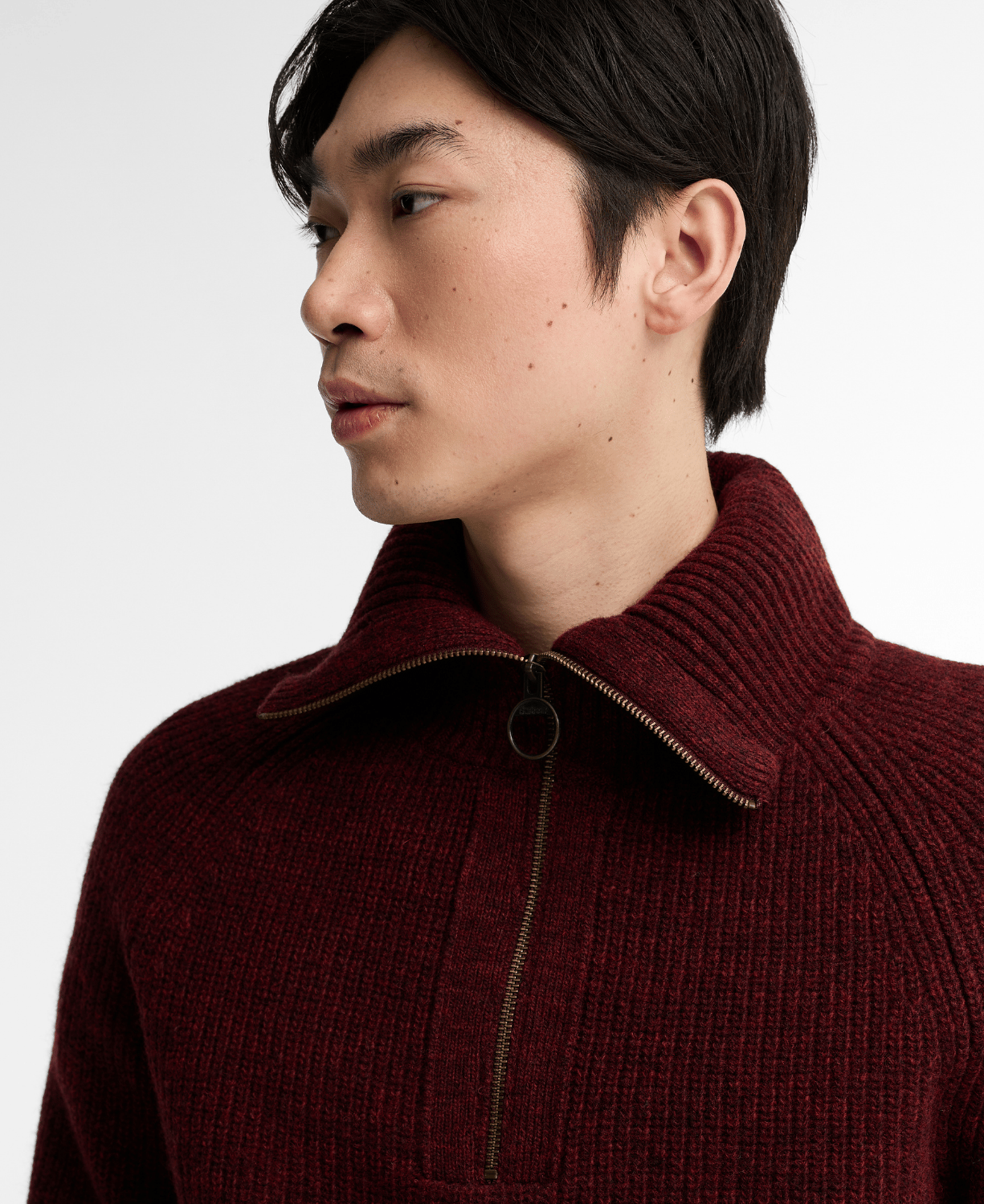 Barbour Riggbay Knitted Yarım Fermuarlı Kazak