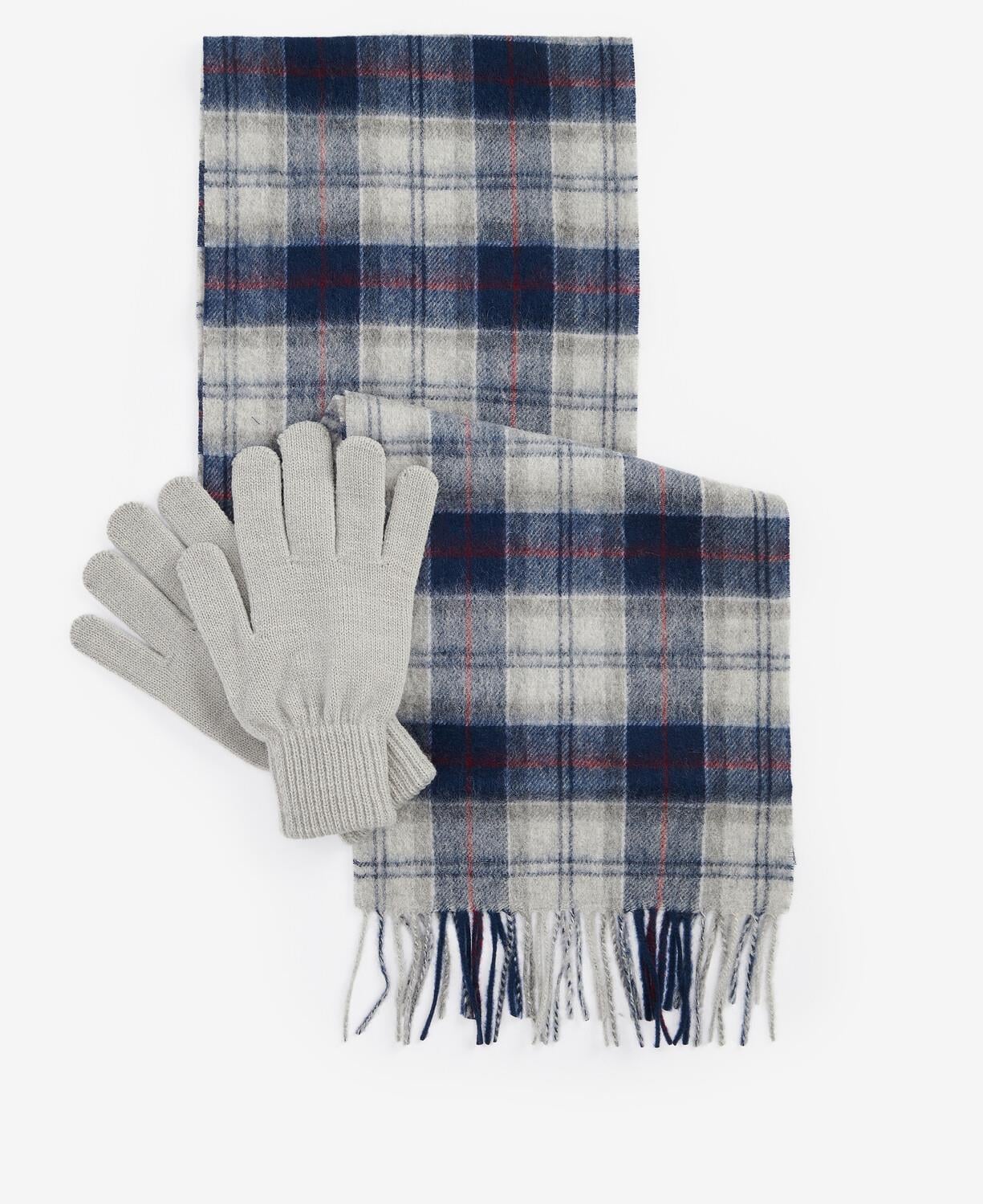 Barbour Tartan Atkı & Eldiven Hediye Seti