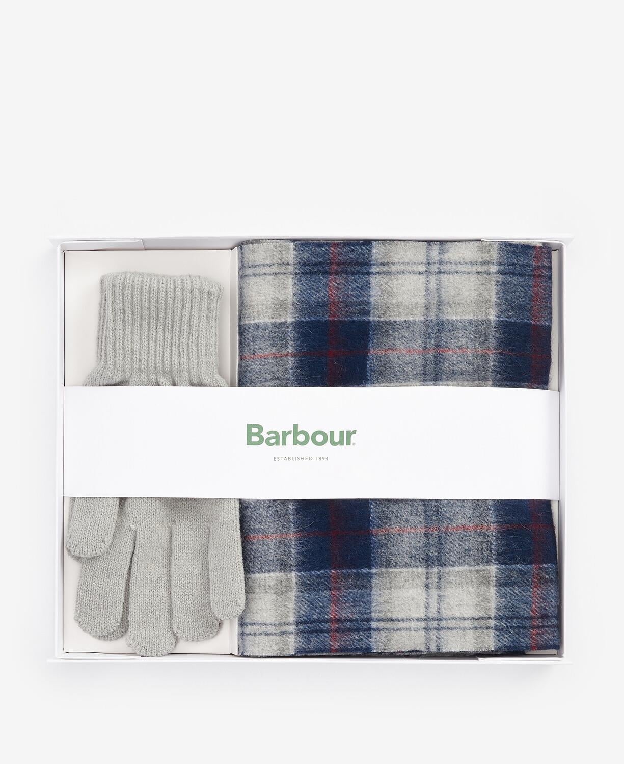 Barbour Tartan Atkı & Eldiven Hediye Seti