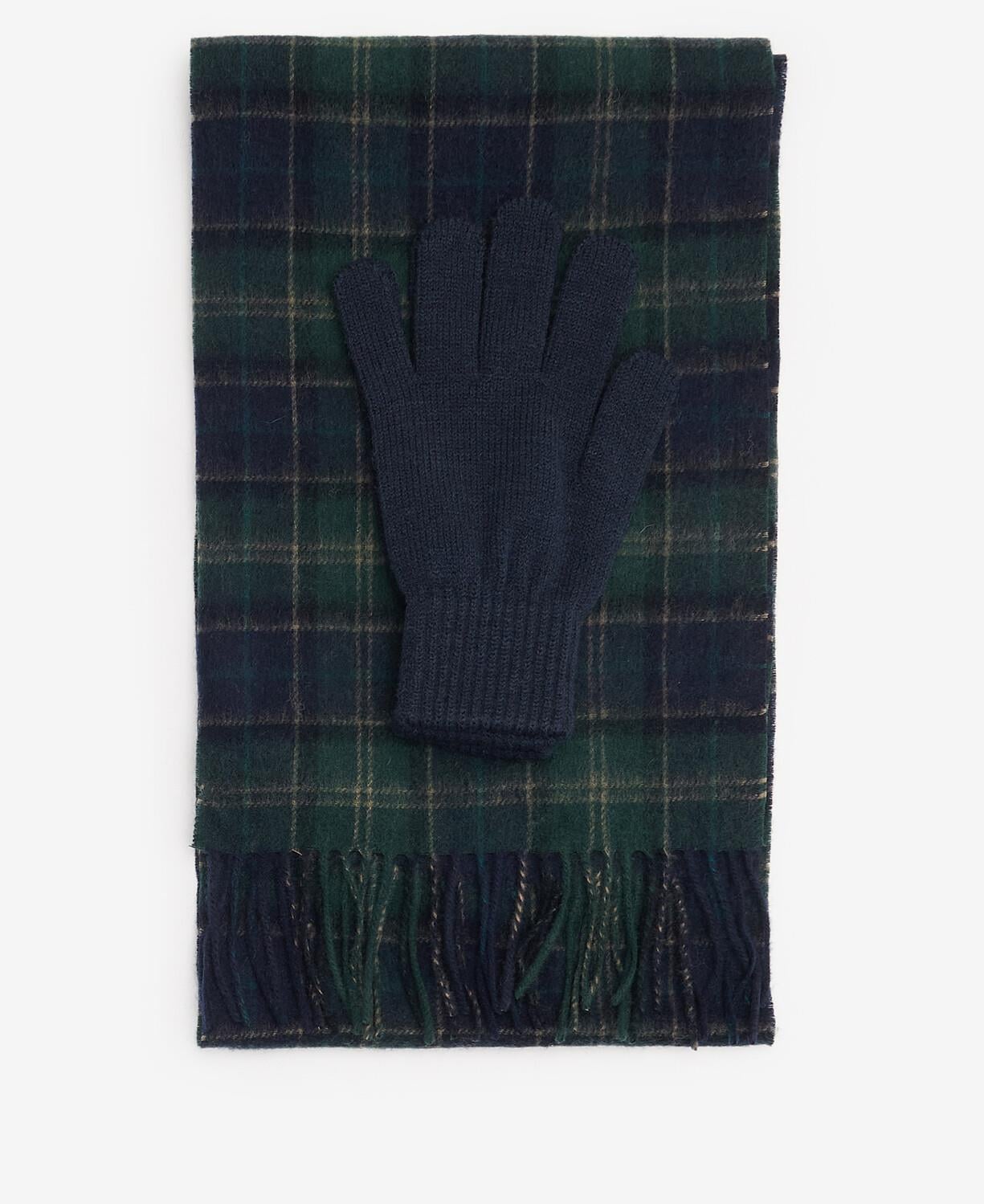 Barbour Tartan Atkı ve Eldiven Hediye Seti
