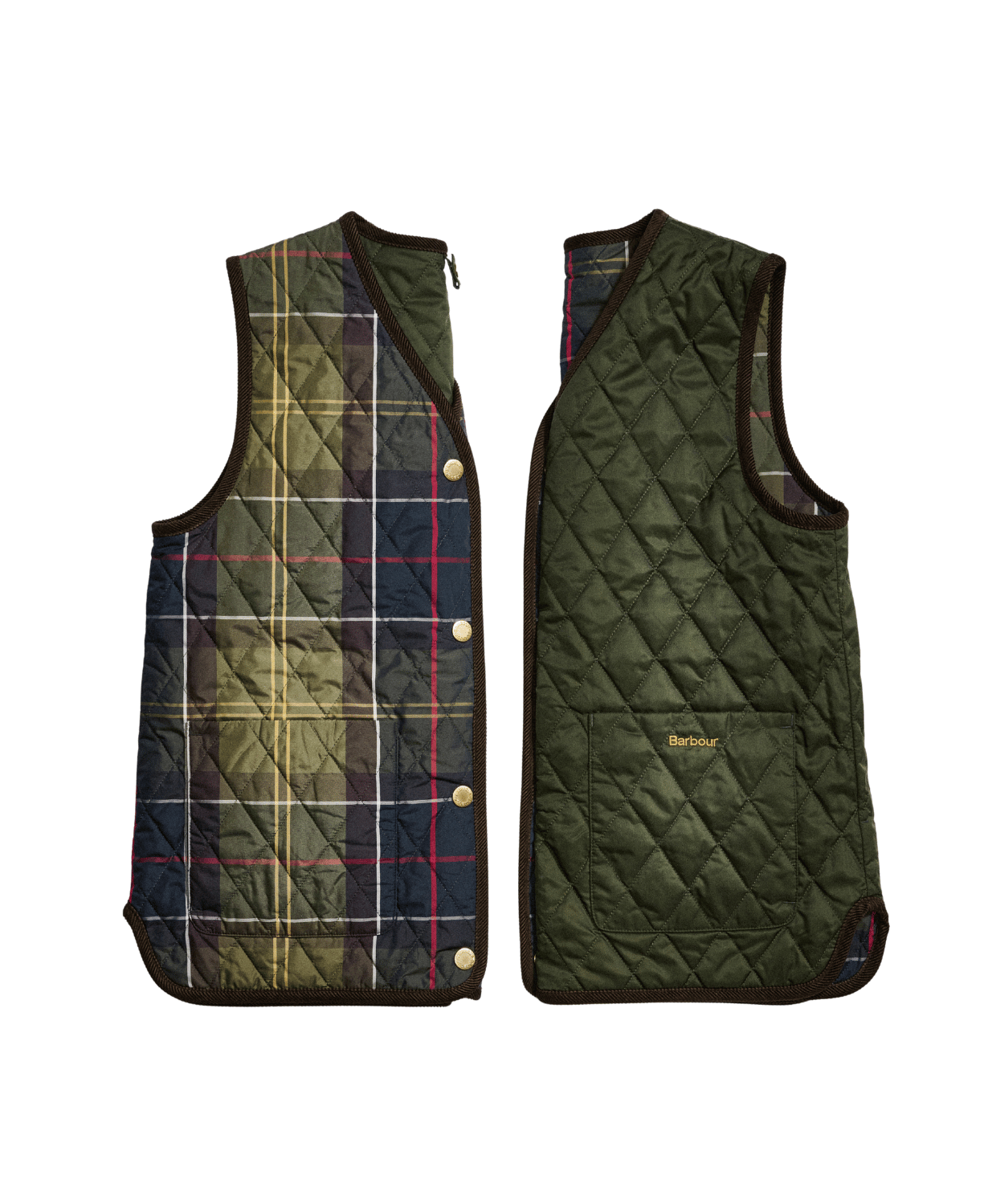 Barbour Tartan Reimagined Icons Reversible İçlik Yelek