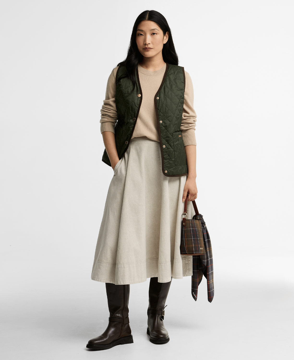 Barbour Tartan Reimagined Icons Reversible İçlik Yelek