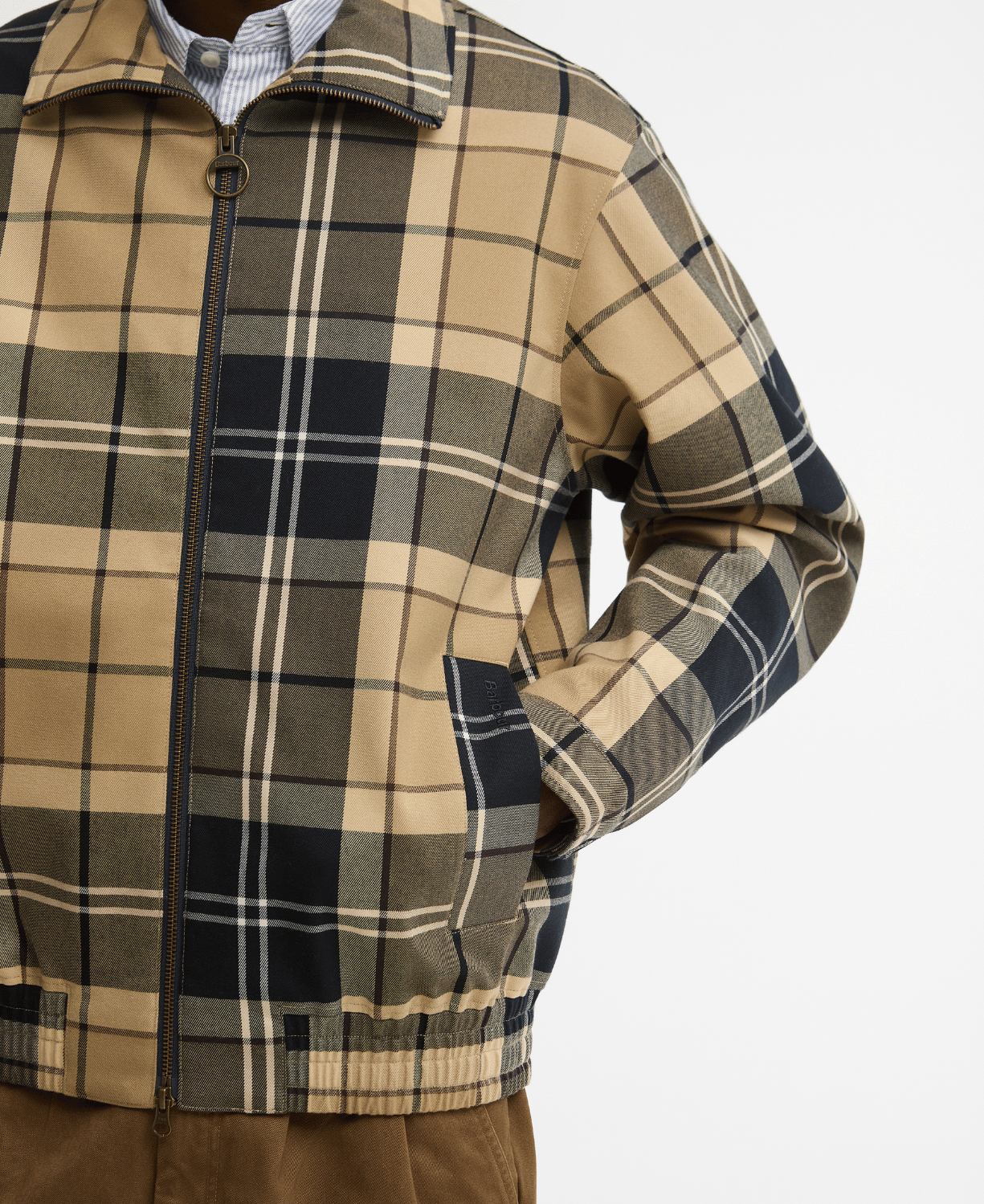Barbour Tartan Showerproof Blouson Ceket
