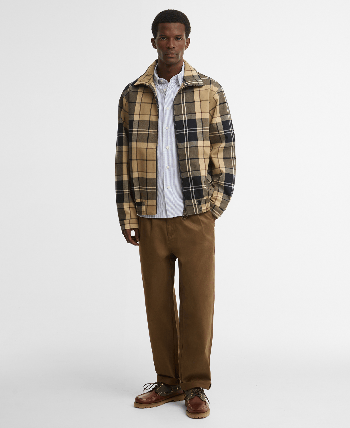 Barbour Tartan Showerproof Blouson Ceket