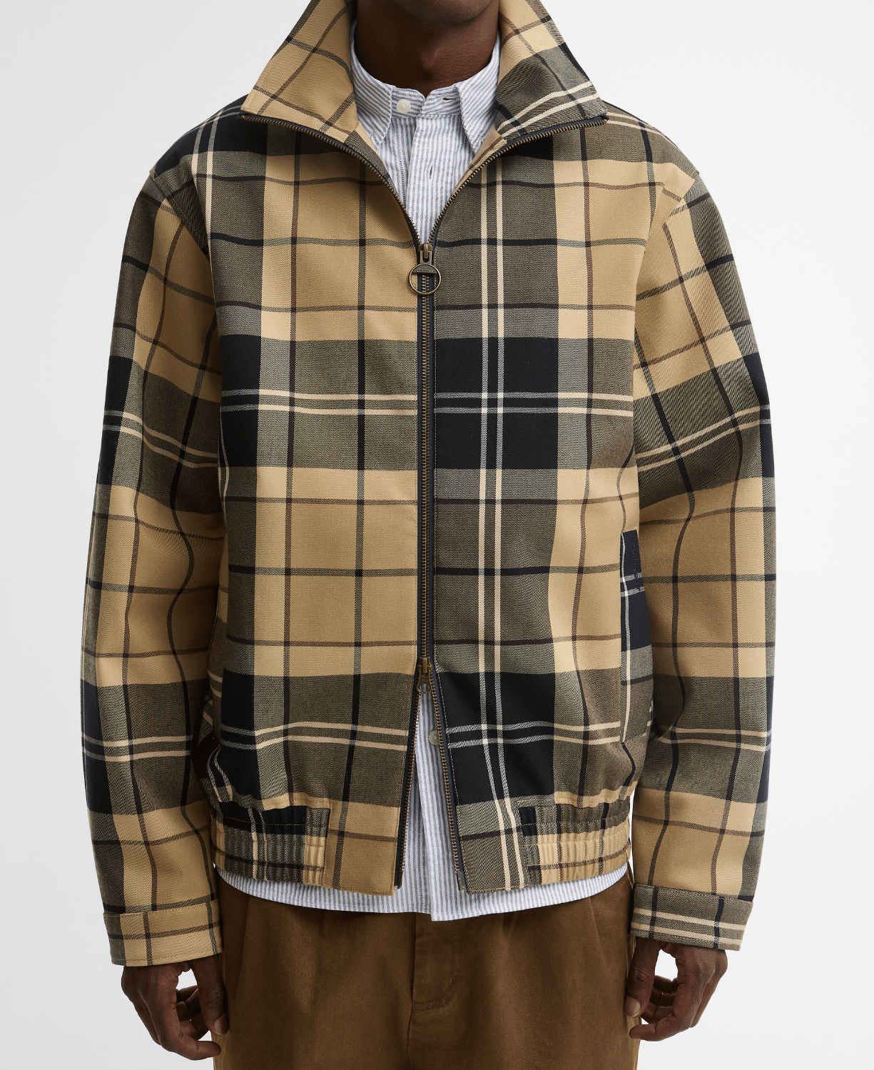 Barbour Tartan Showerproof Blouson Ceket