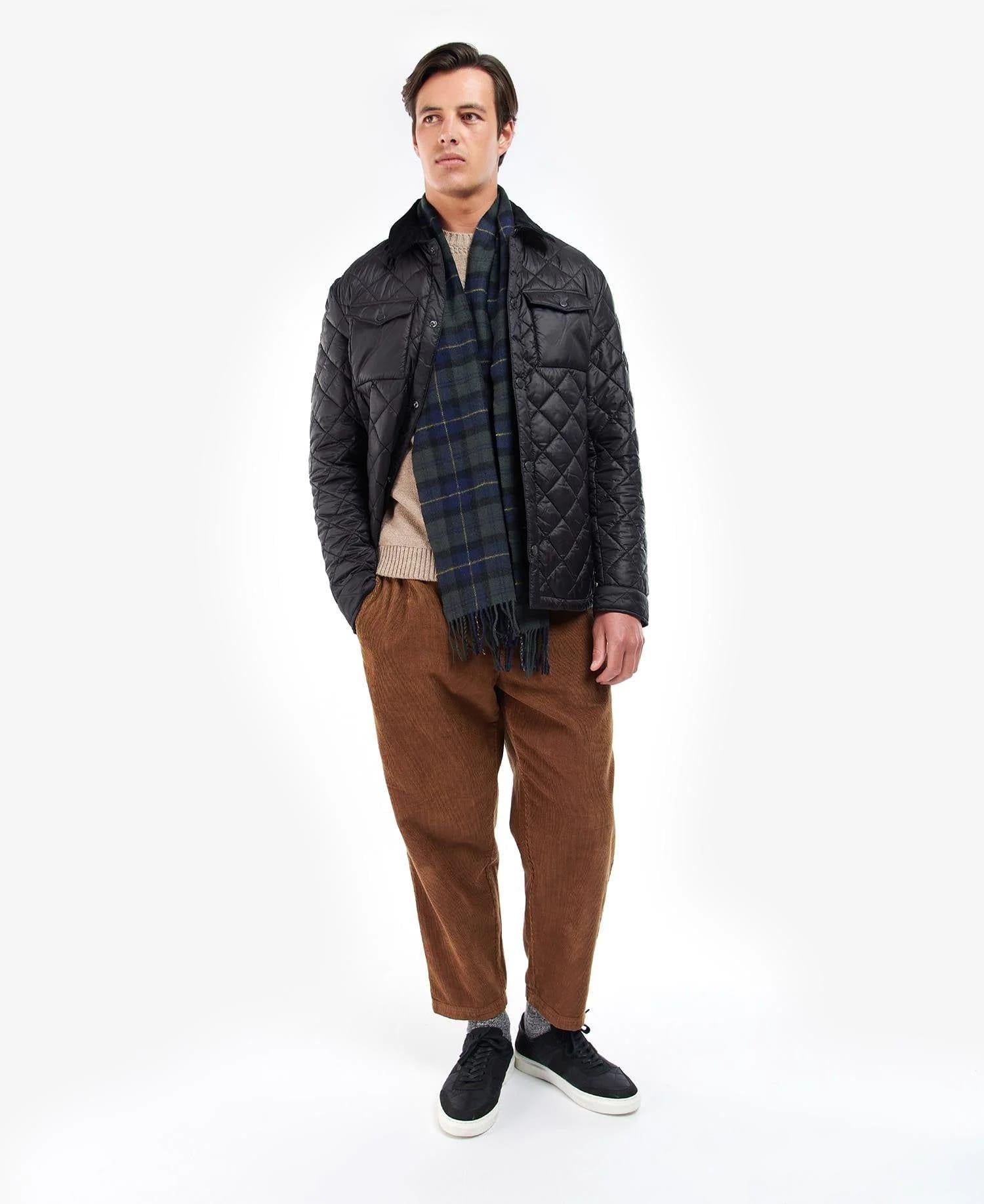 Barbour Unisex Tartan Yün Atkı (%100 Lambswool)