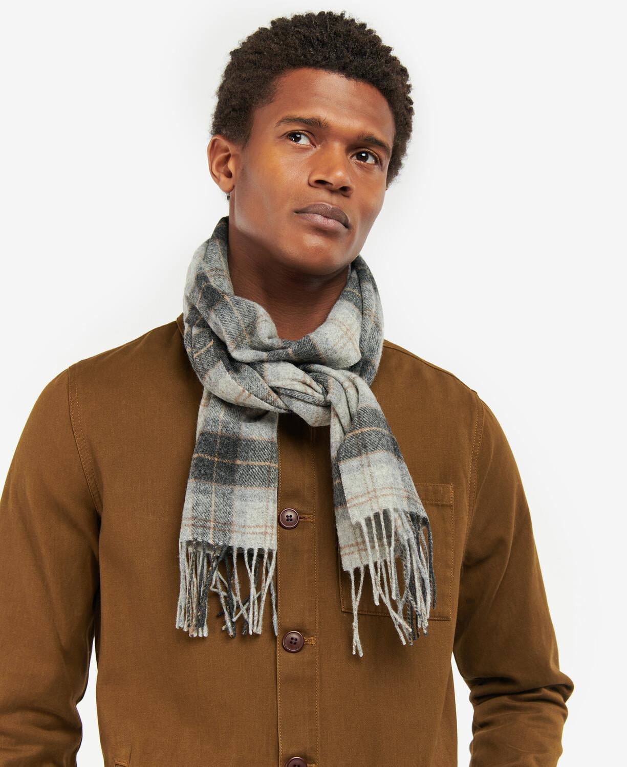 Barbour Unisex Tartan Yün Atkı (%100 Lambswool)
