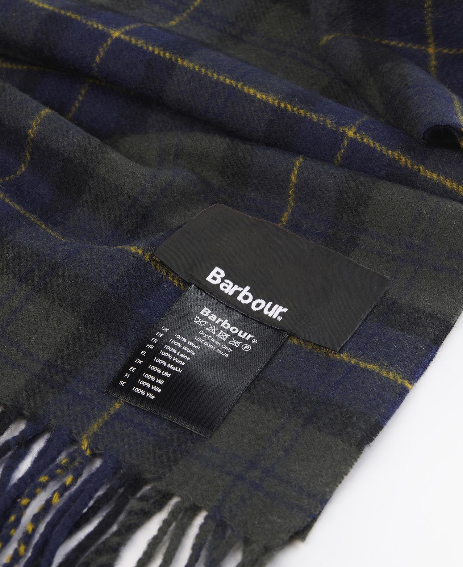 Barbour Unisex Tartan Yün Atkı (%100 Lambswool)