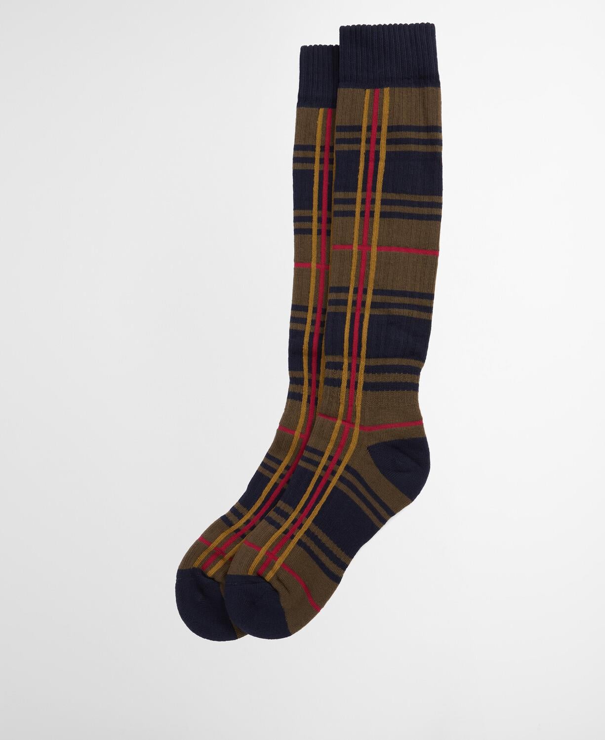 Barbour Wellington Tartan Diz Üstü Çorap