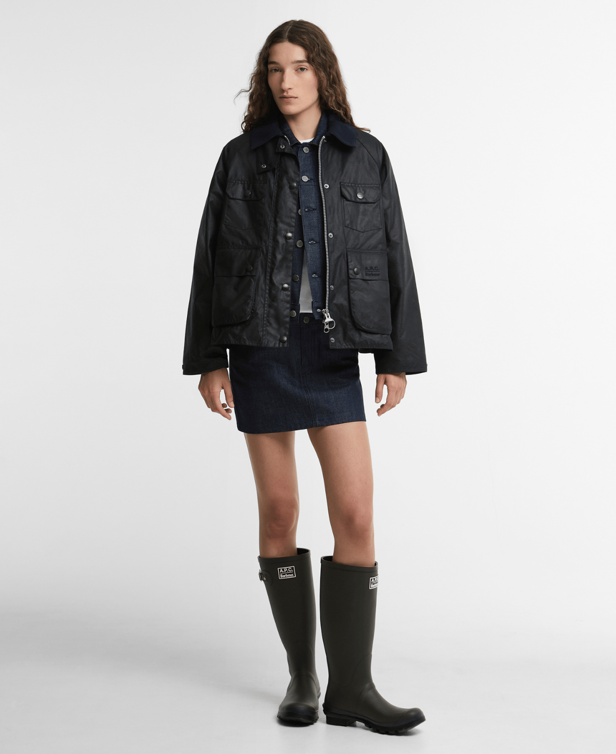Barbour x A.P.C. Spey Yağlı Ceket