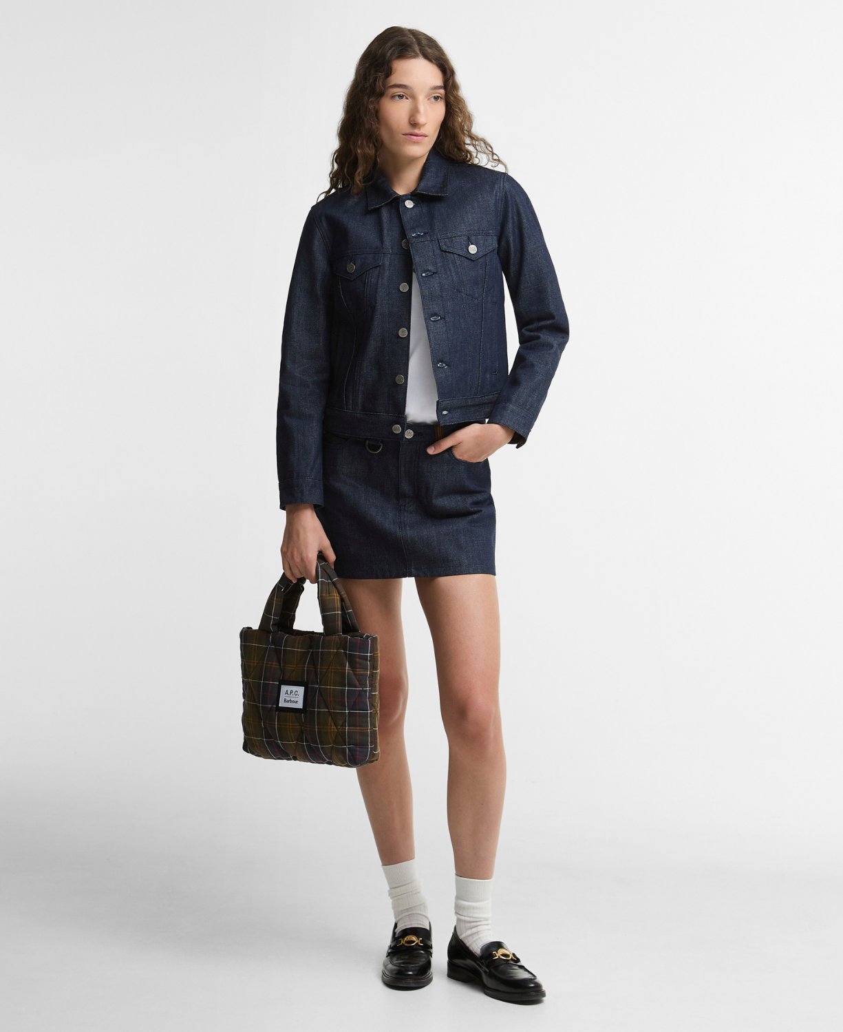 Barbour x A.P.C. Classic Kapitone Çanta