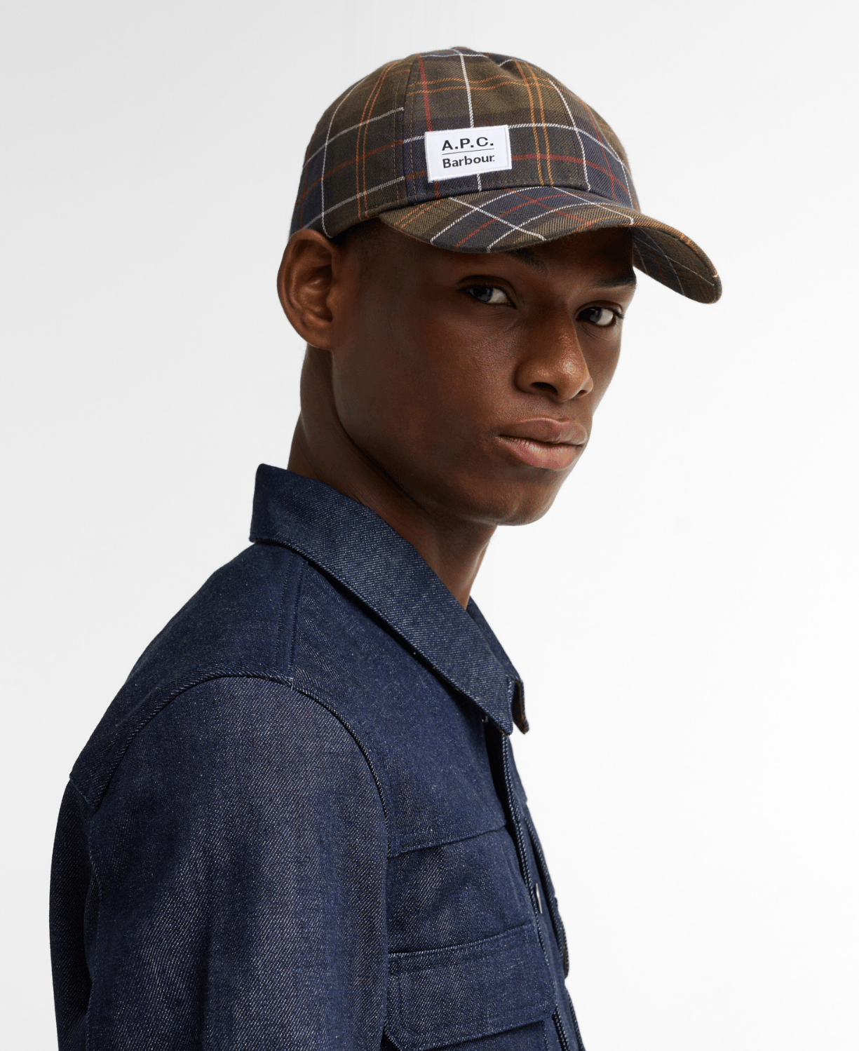 Barbour x A.P.C. Tartan Şapka