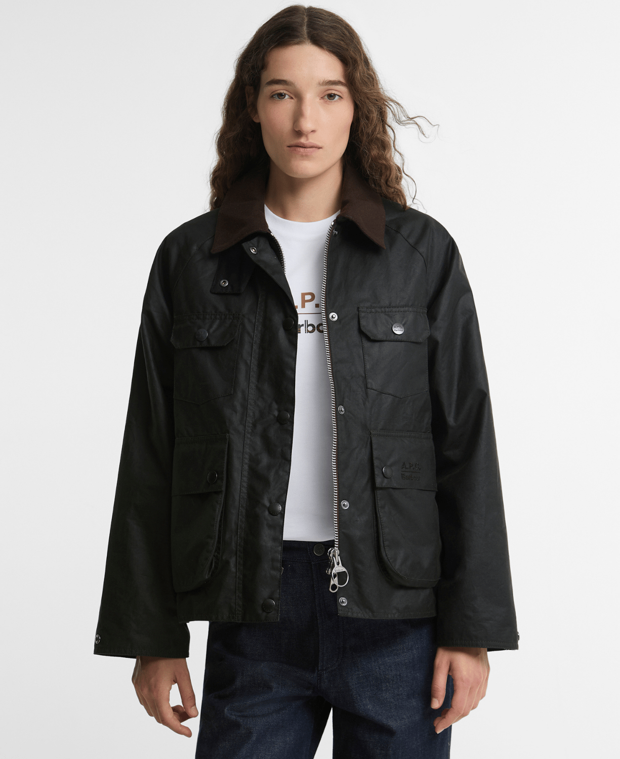 Barbour x A.P.C. Spey Yağlı Ceket