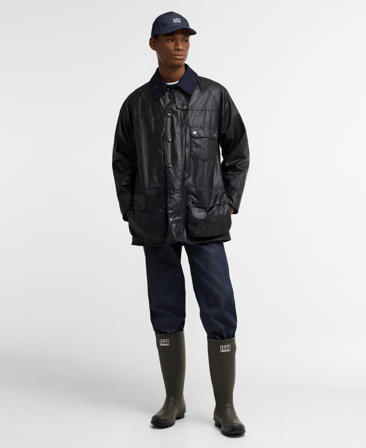 Barbour x A.P.C. Beaufort Yağlı Ceket