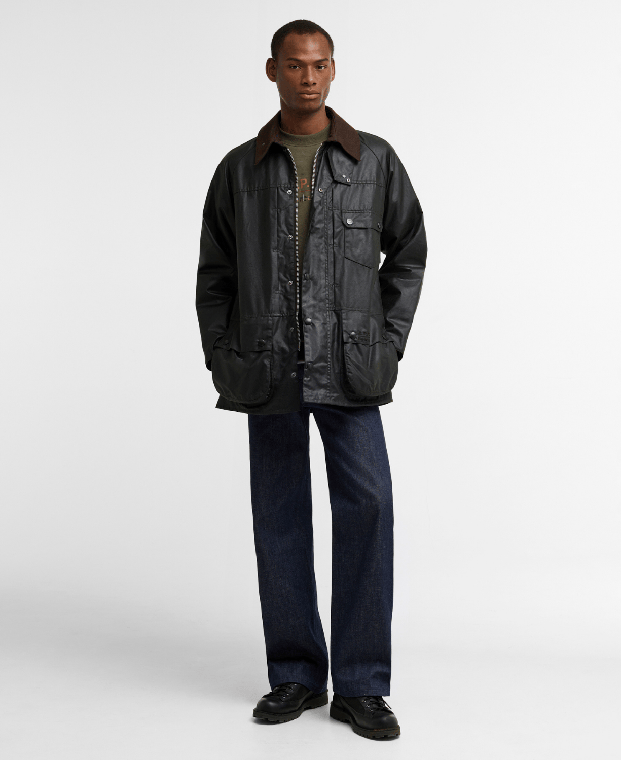 Barbour x A.P.C. Beaufort Yağlı Ceket
