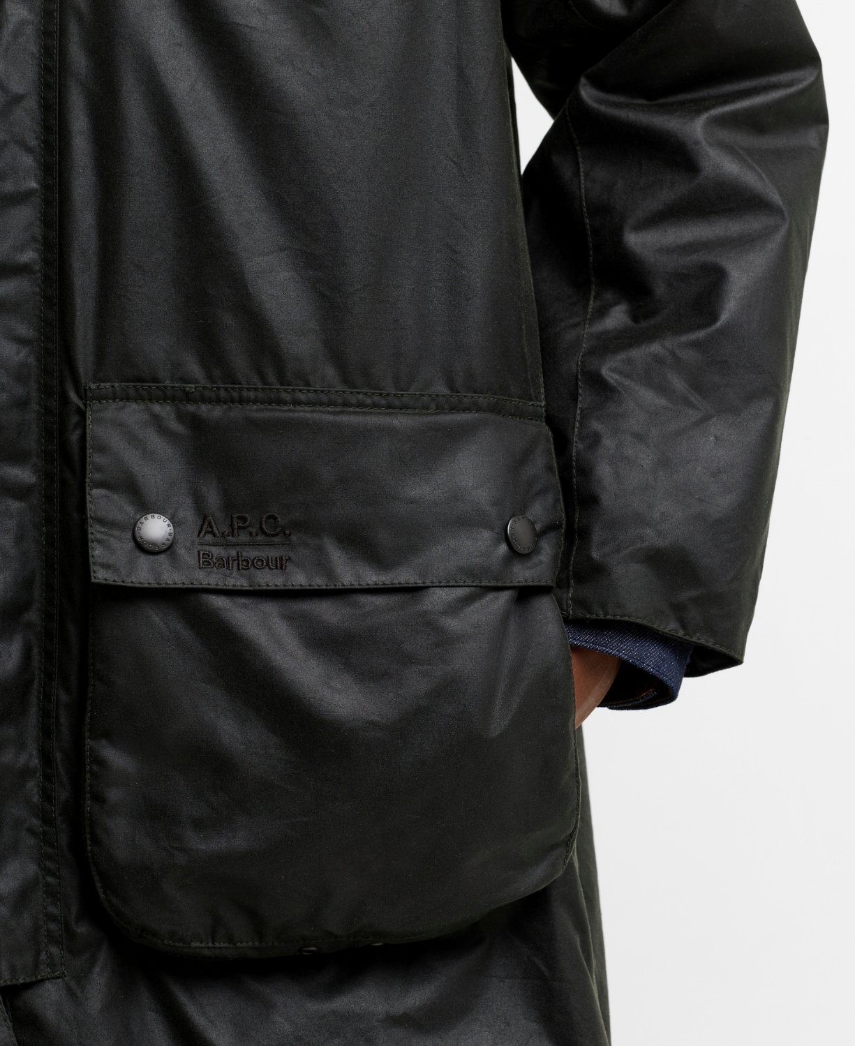 Barbour x A.P.C. SL Bedale Yağlı Ceket