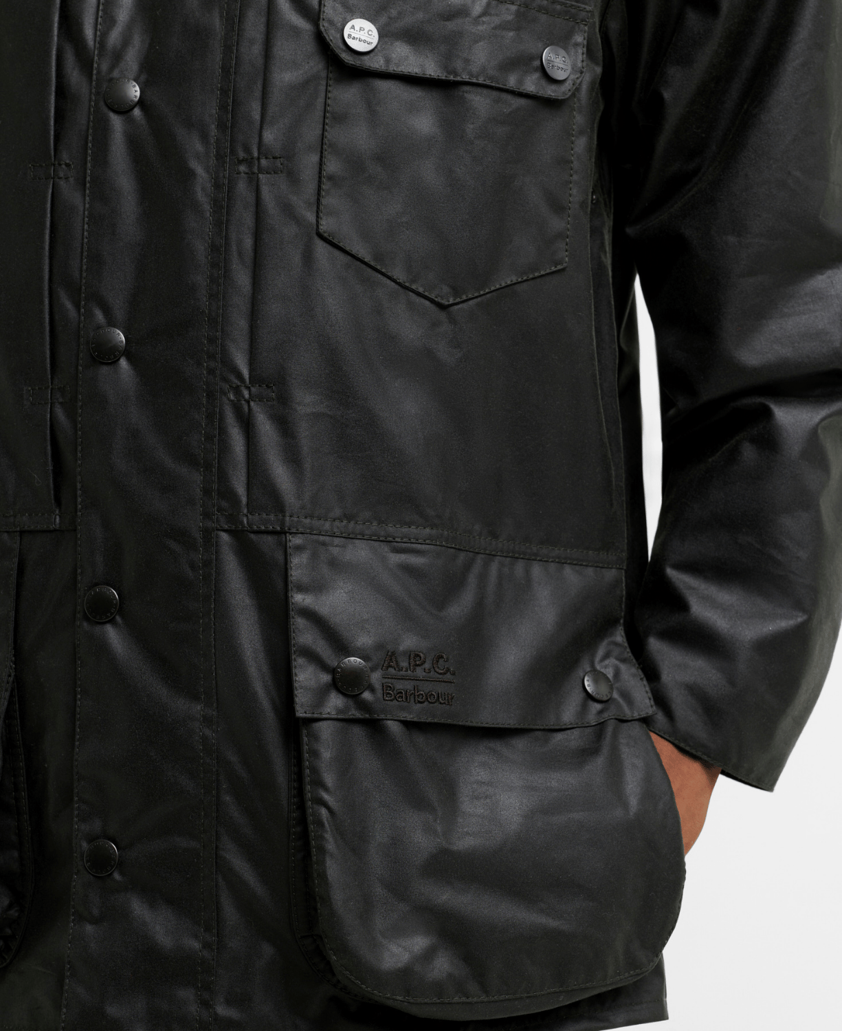 Barbour x A.P.C. Beaufort Yağlı Ceket
