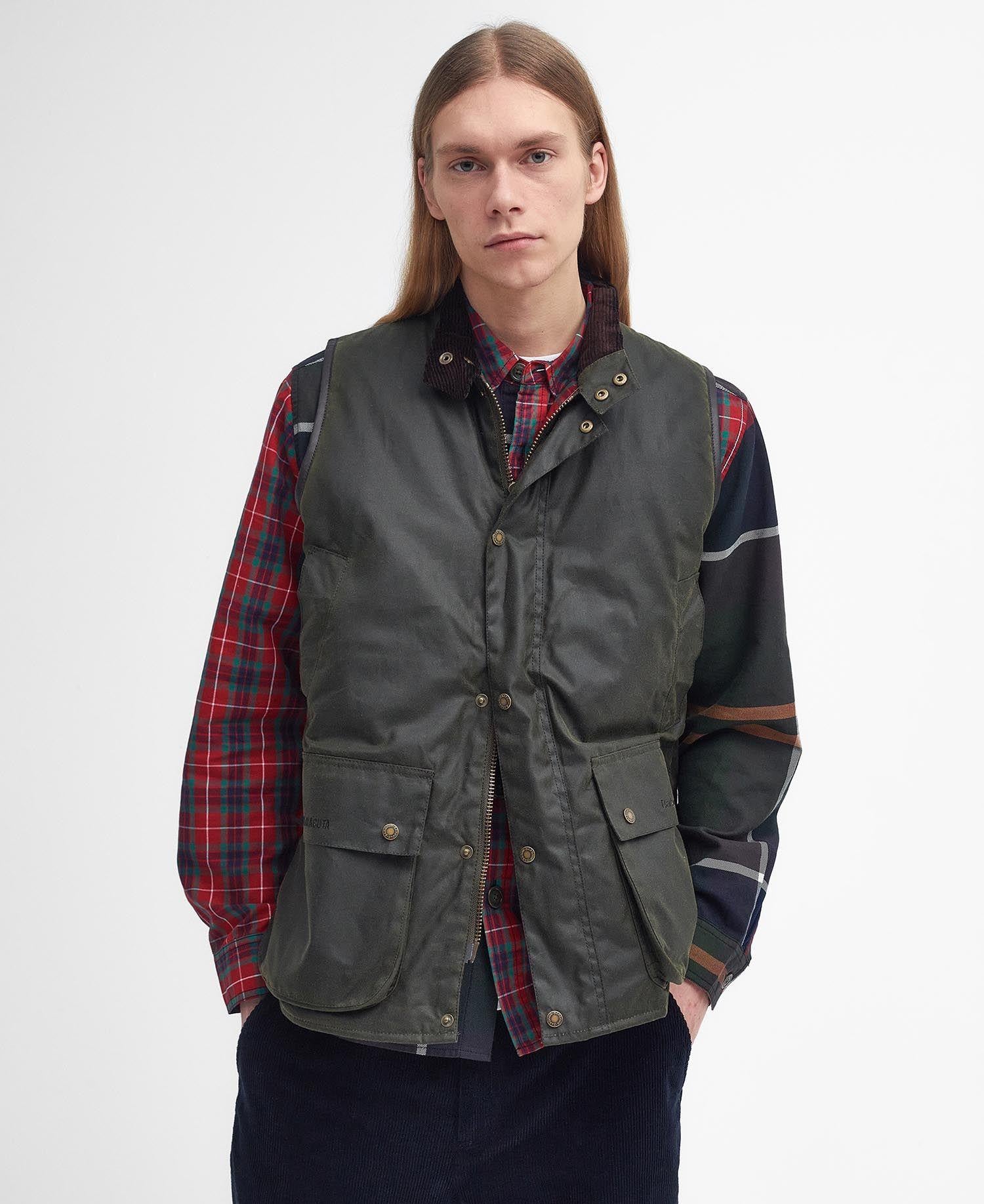 Barbour x Baracuta Yağlı Yelek OL99 Archive Olive