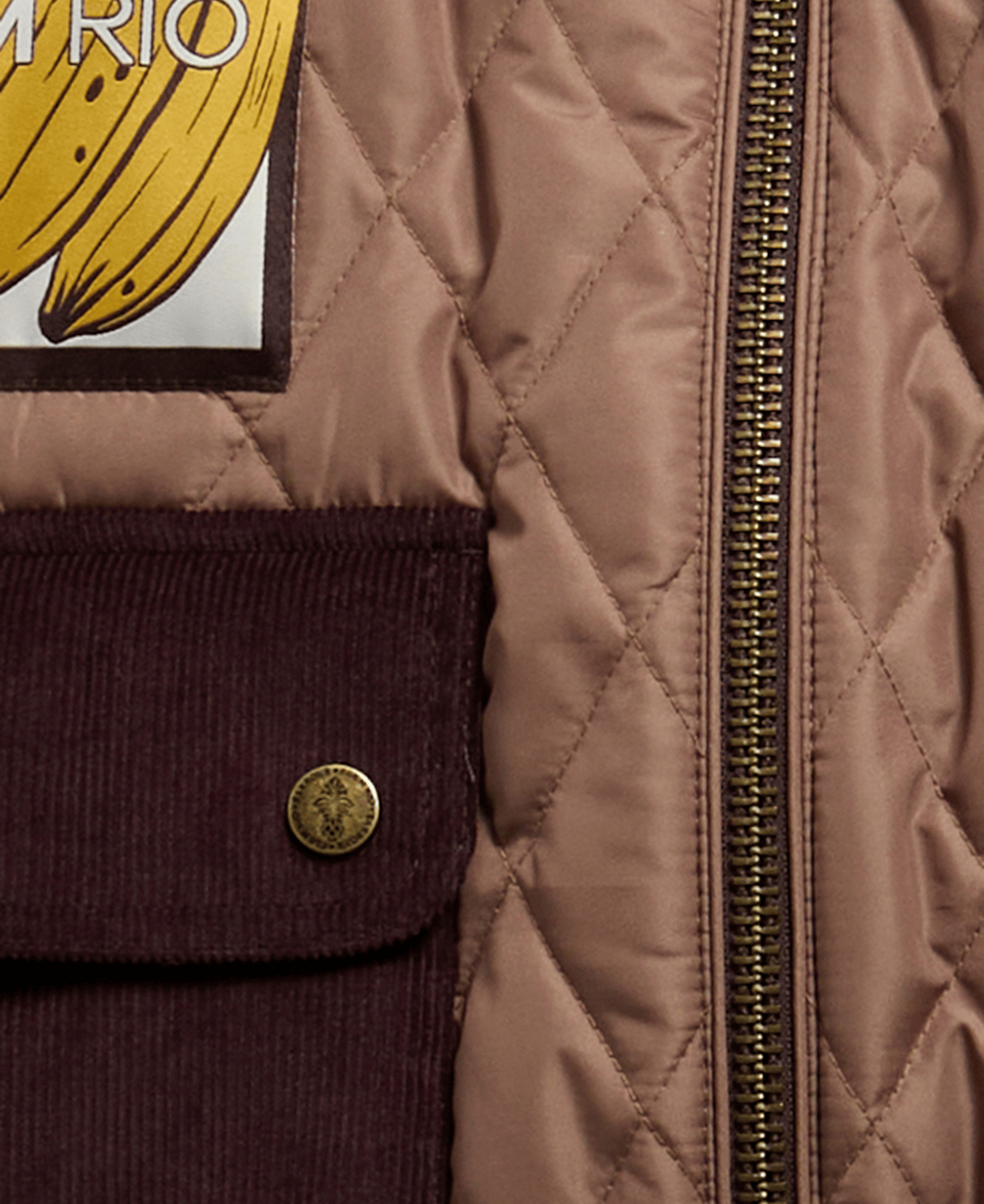 Barbour x Farm Rio Anamaria Kapitone Ceket