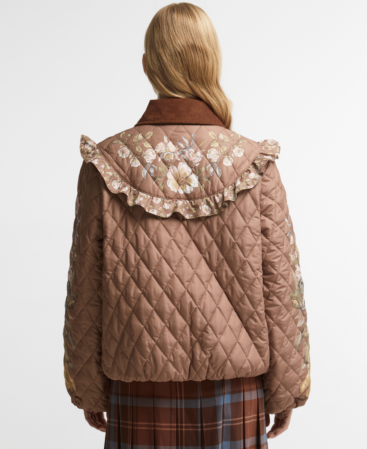 Barbour x Farm Rio Anamaria Kapitone Ceket