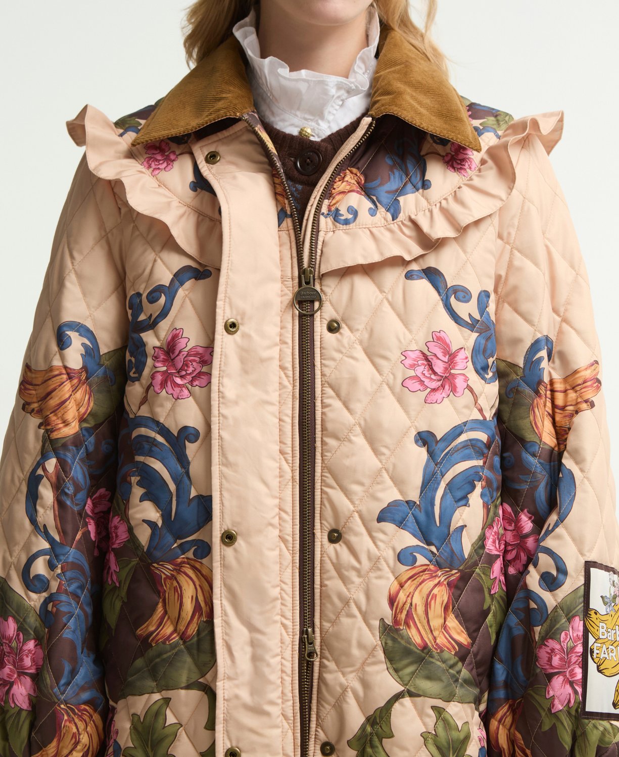 Barbour x Farm Rio Dania Kapitone Ceket