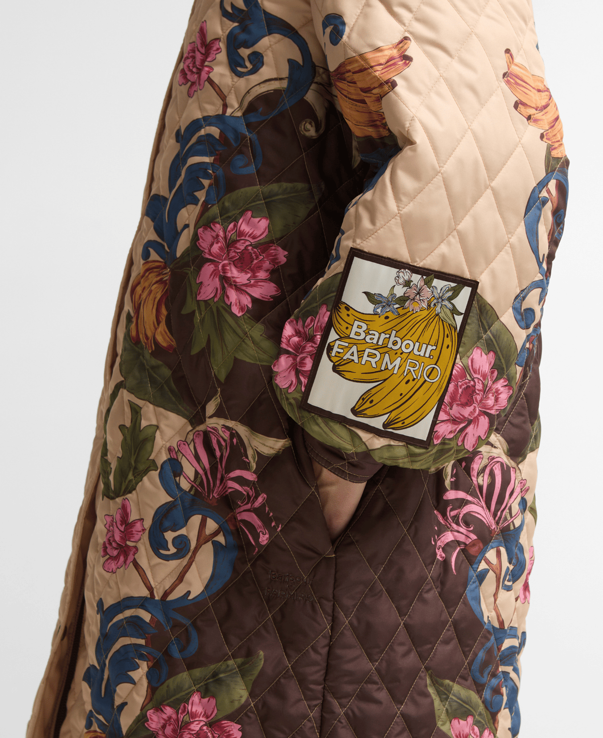 Barbour x Farm Rio Dania Kapitone Ceket