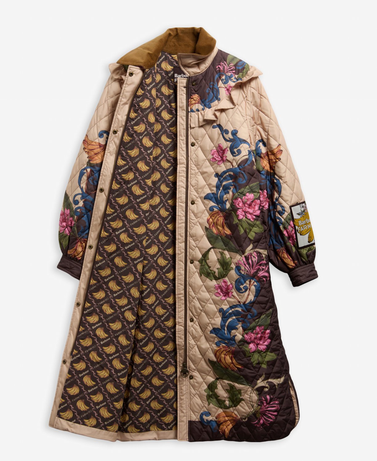 Barbour x Farm Rio Dania Kapitone Ceket