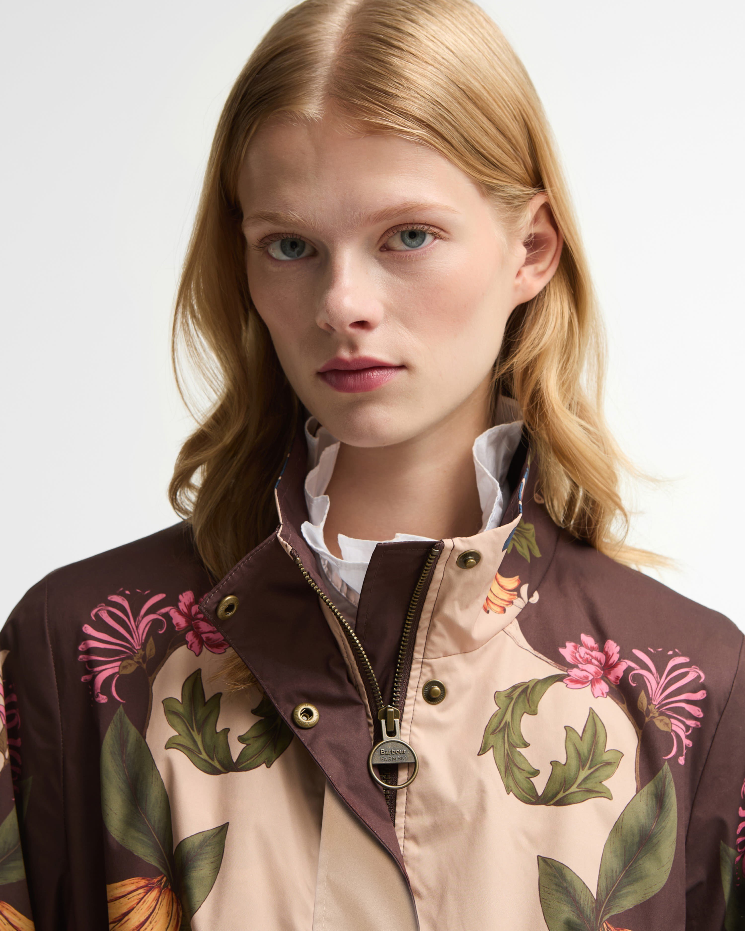 Barbour x Farm Rio Mandevilla Showerproof Ceket