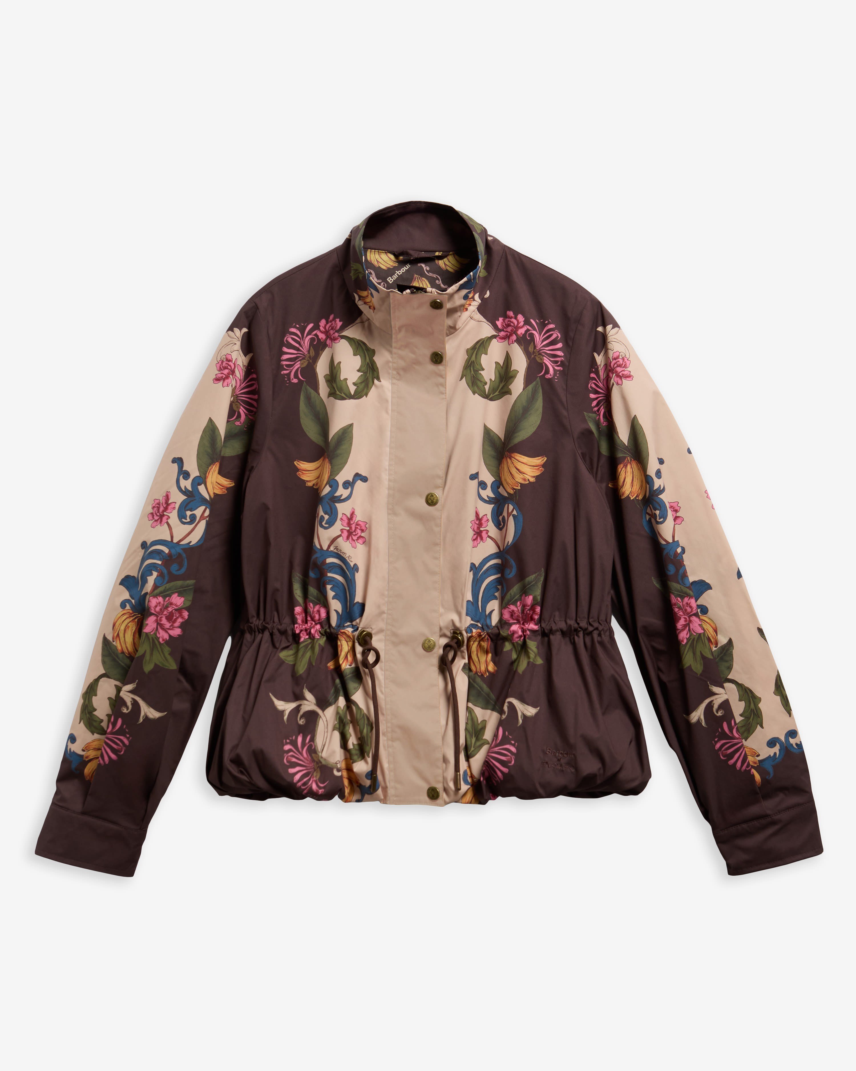 Barbour x Farm Rio Mandevilla Showerproof Ceket