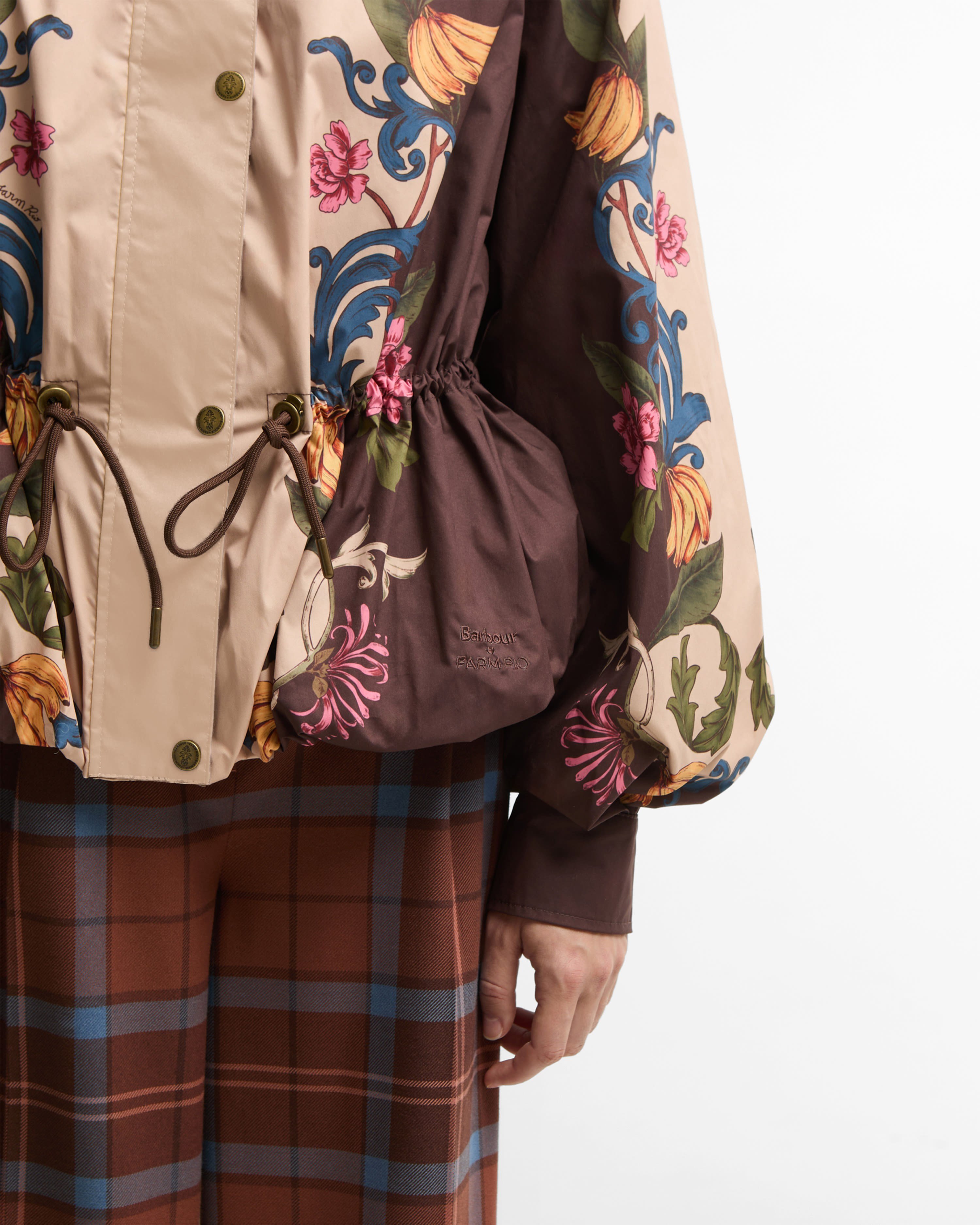 Barbour x Farm Rio Mandevilla Showerproof Ceket
