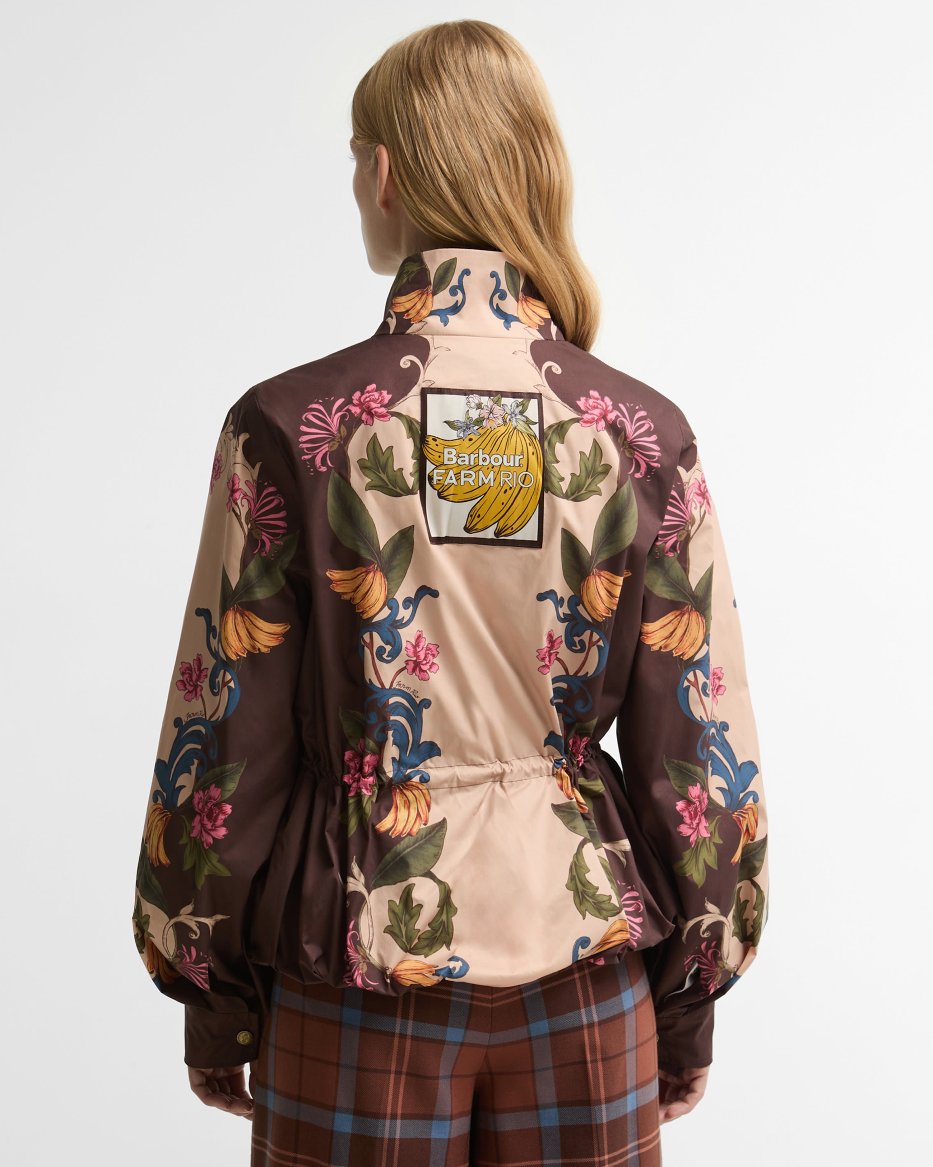 Barbour x Farm Rio Mandevilla Showerproof Ceket