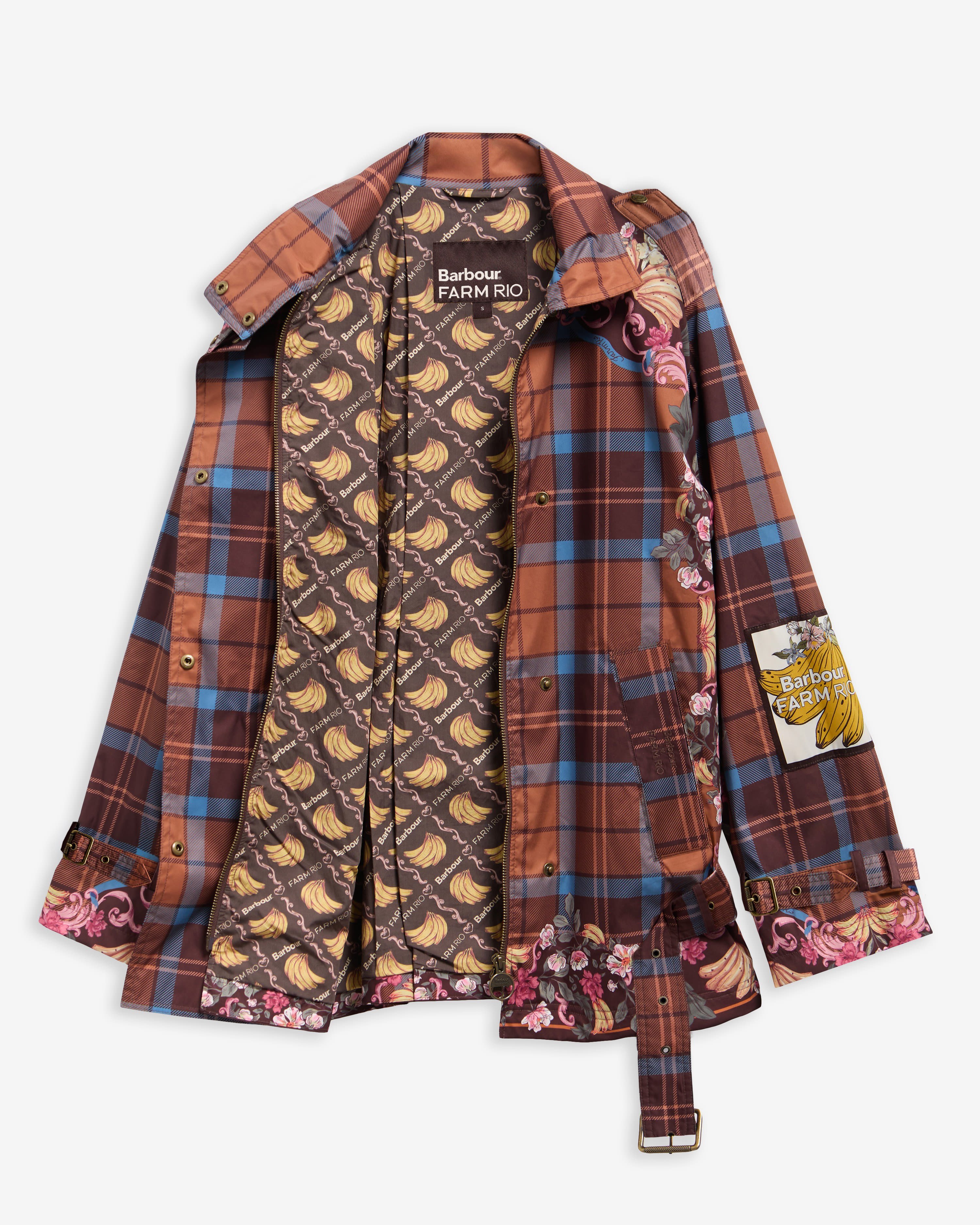 Barbour x Farm Rio Petrea Showerproof Ceket