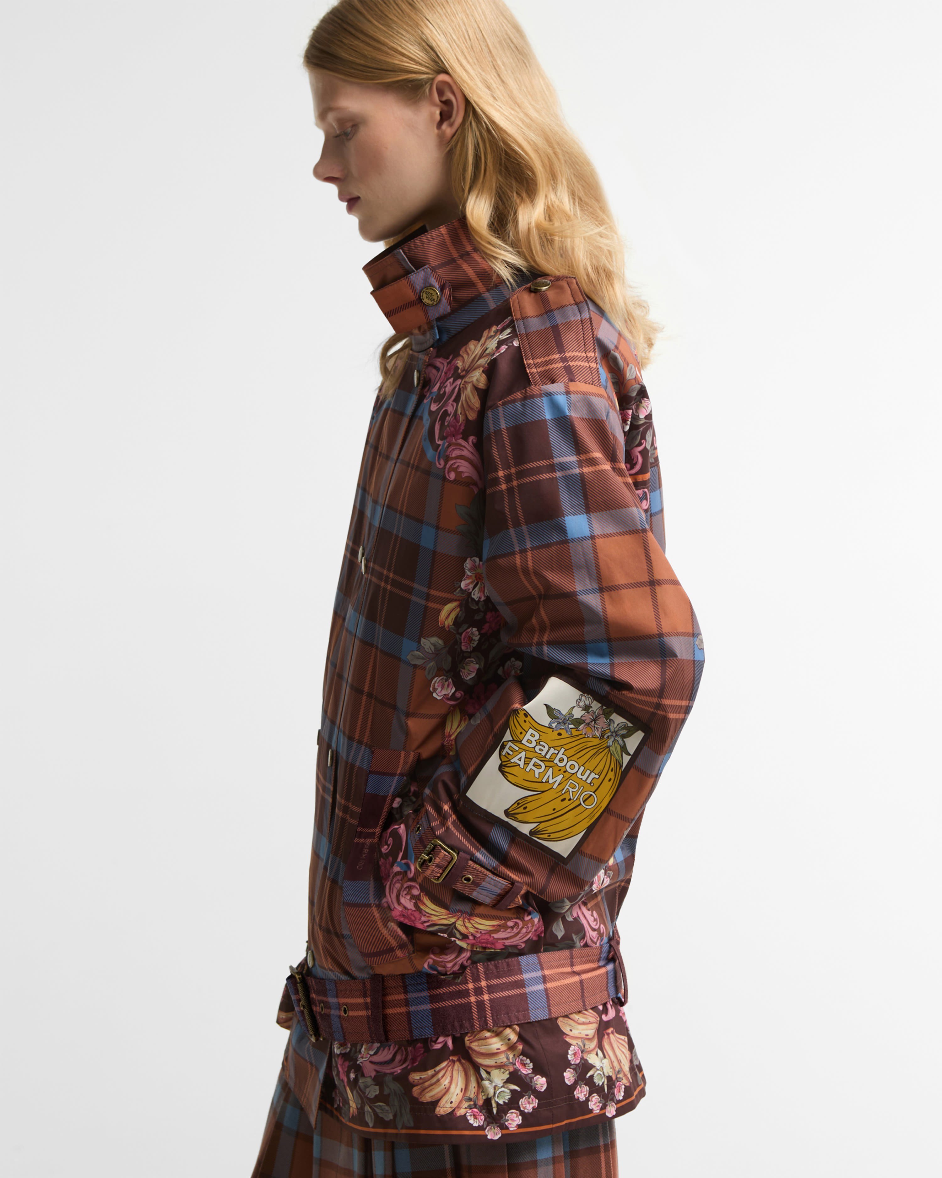 Barbour x Farm Rio Petrea Showerproof Ceket