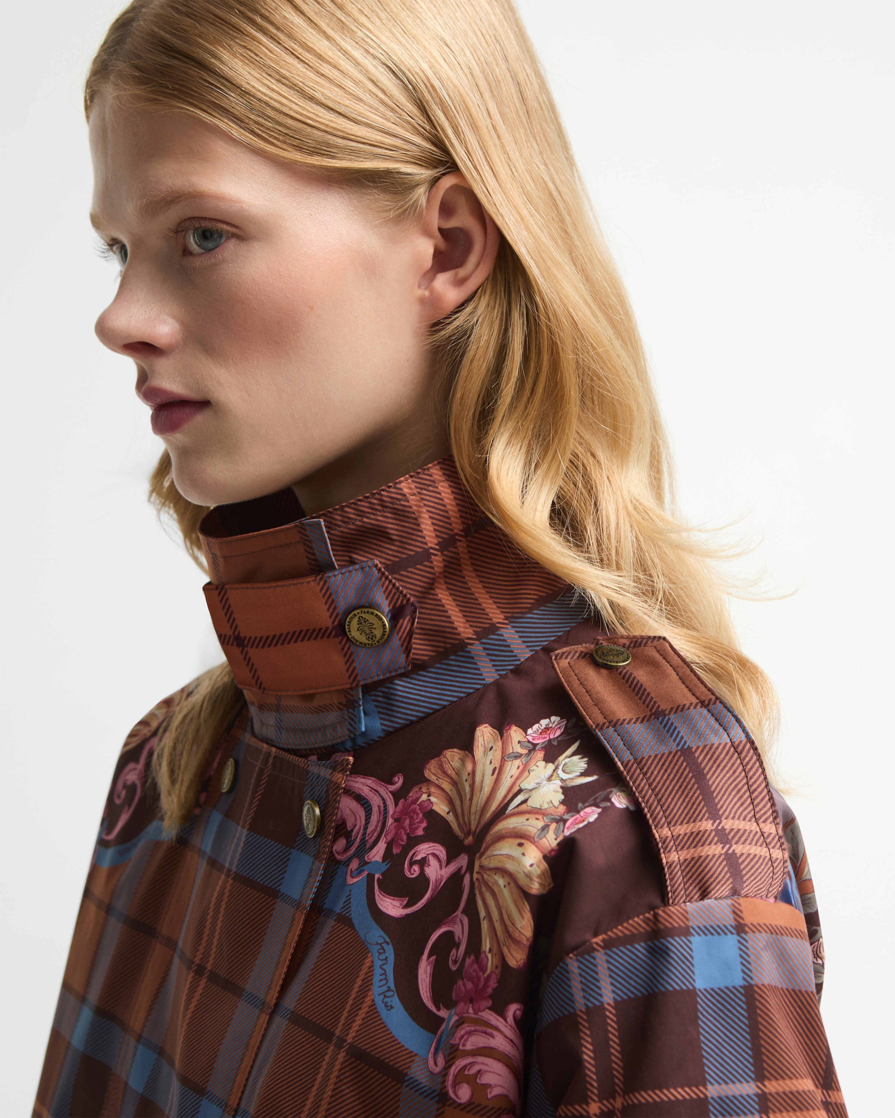 Barbour x Farm Rio Petrea Showerproof Ceket