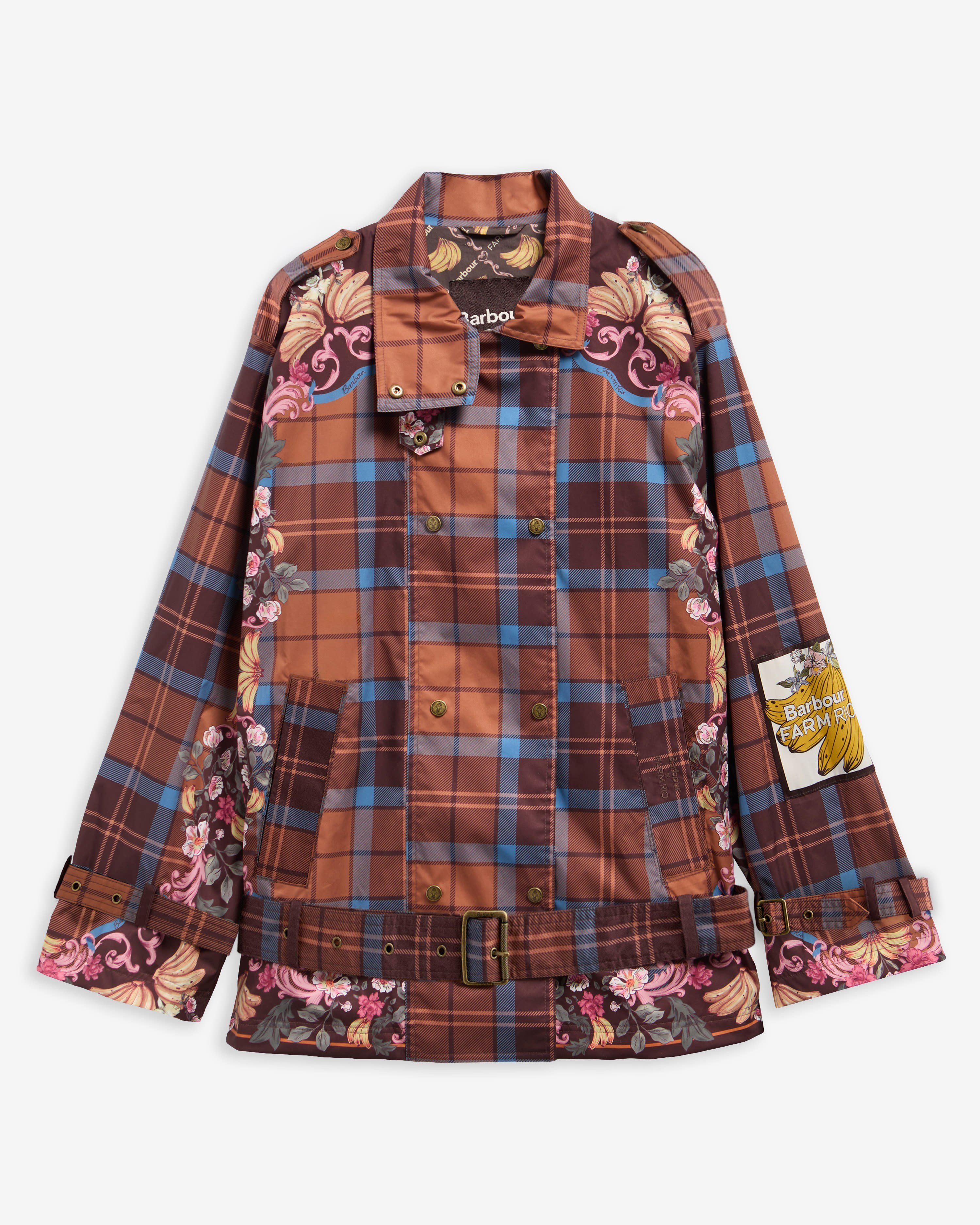 Barbour x Farm Rio Petrea Showerproof Ceket