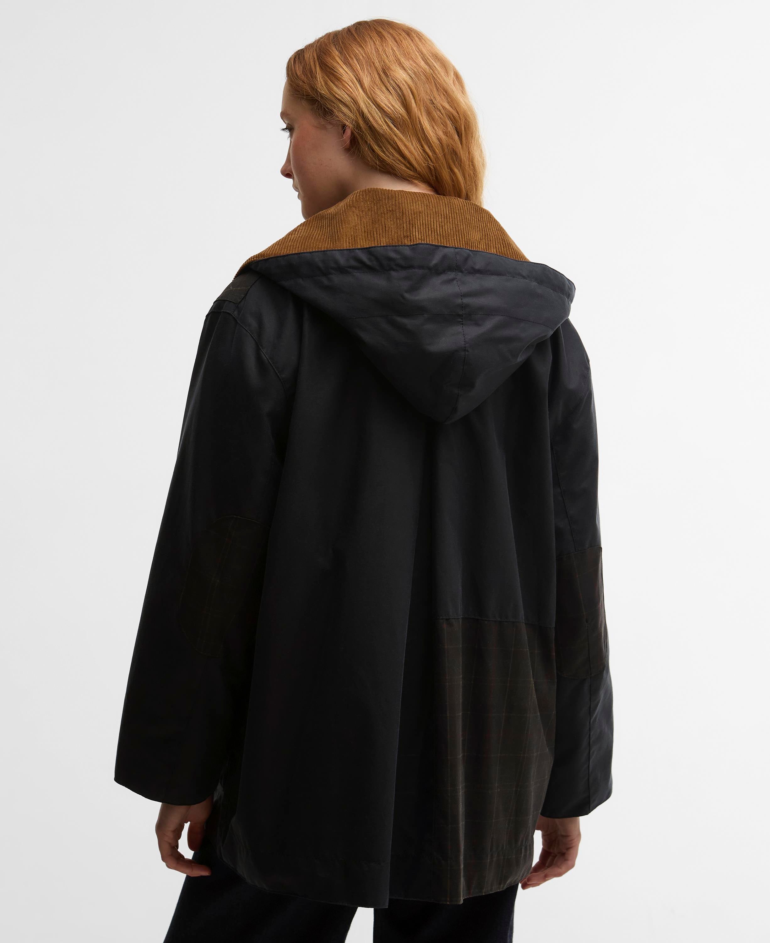 Barbour x Ganni Hooded Duffle Yağlı Ceket