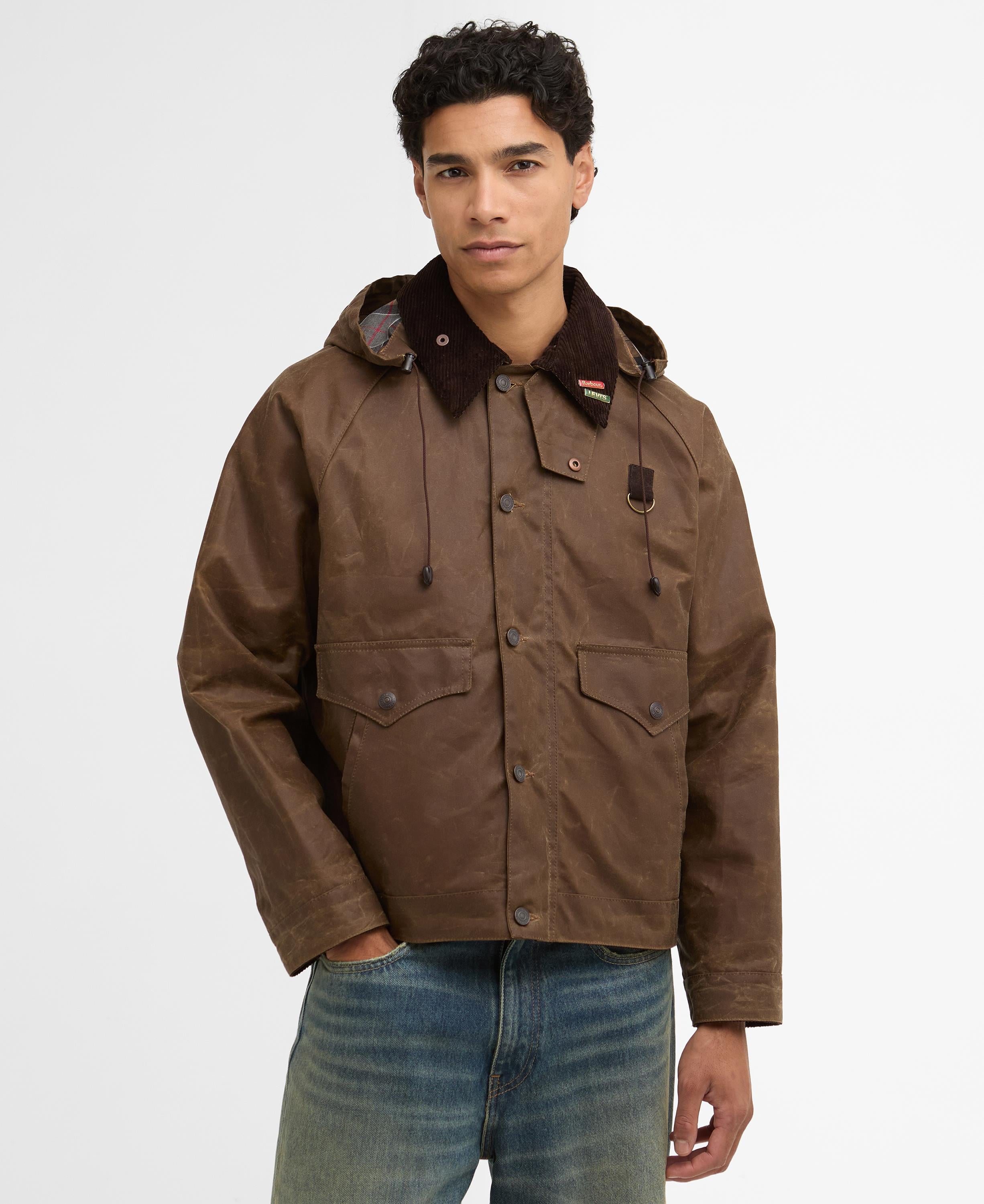 Barbour x Levis Spey Yağlı Ceket SN51 Tan