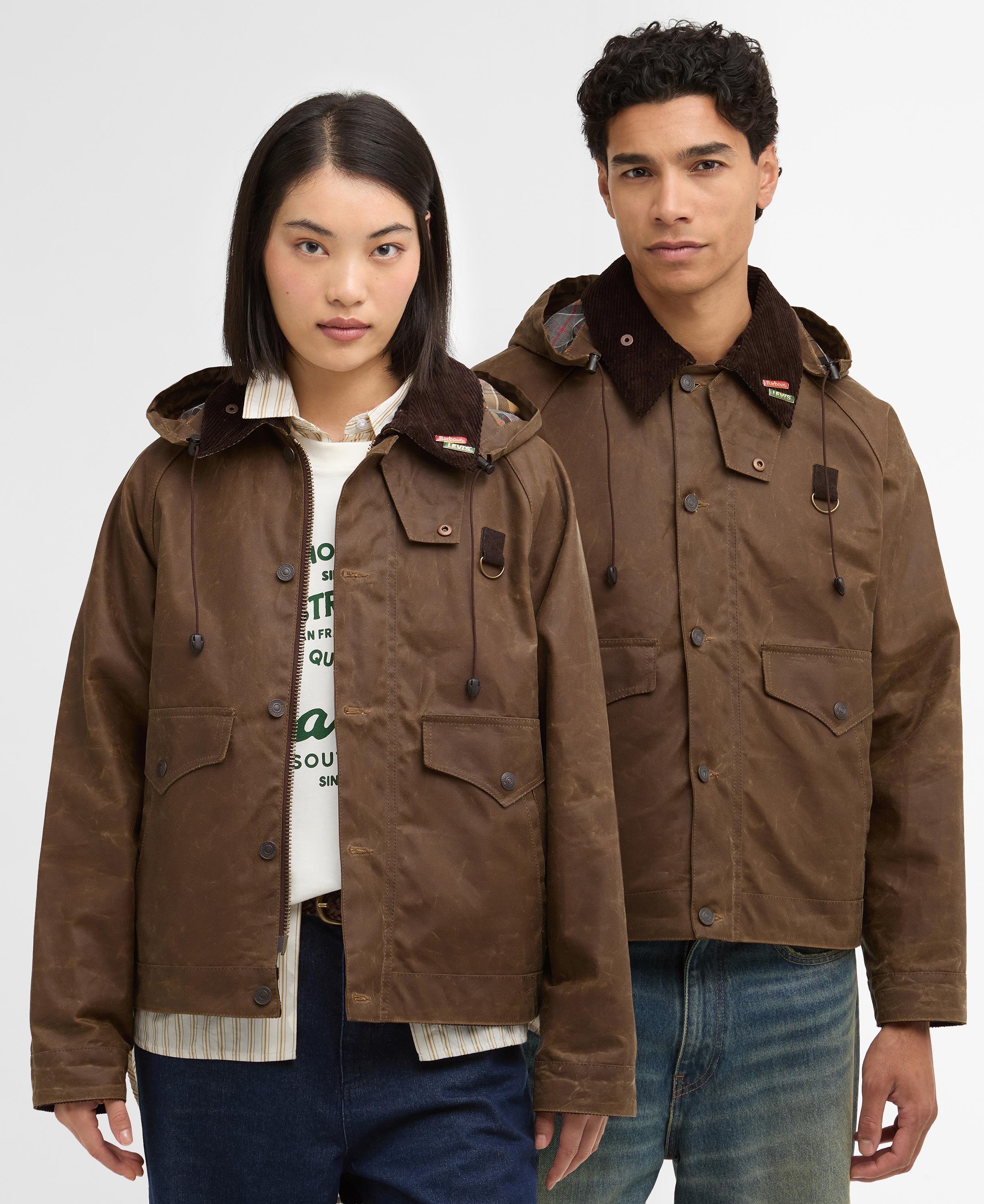 Barbour x Levis Spey Yağlı Ceket SN51 Tan