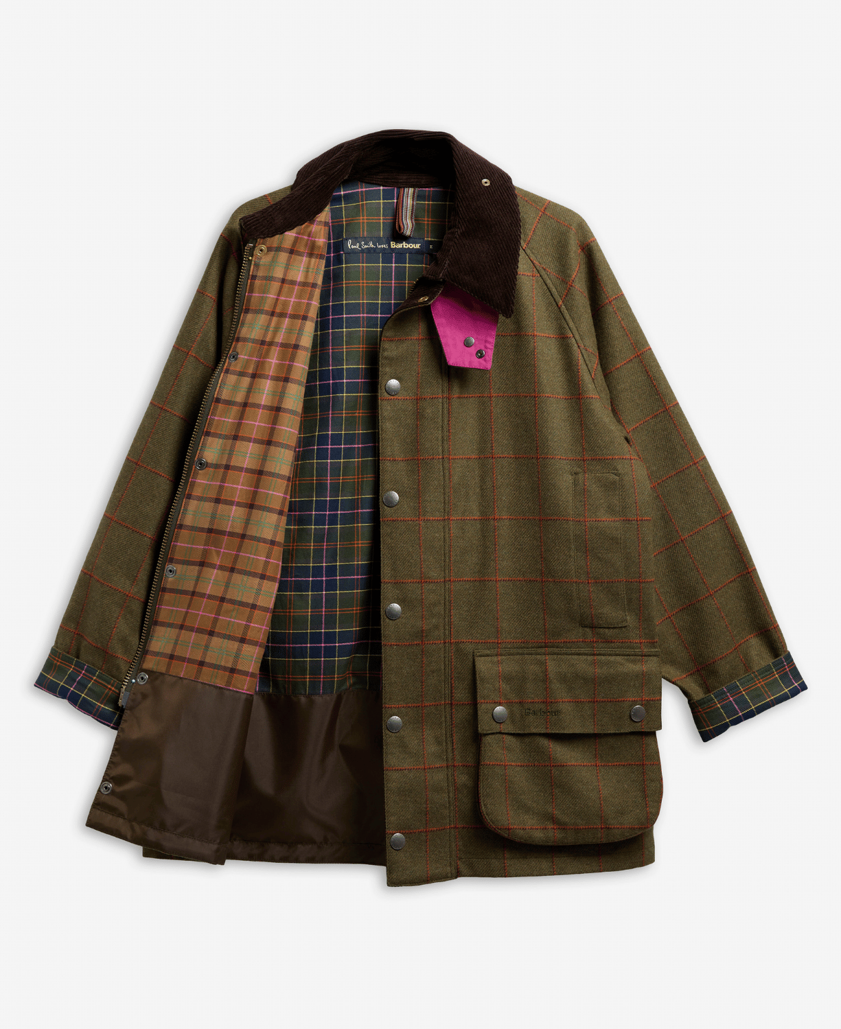 Barbour x Paul Smith Beaufort Wool Ceket