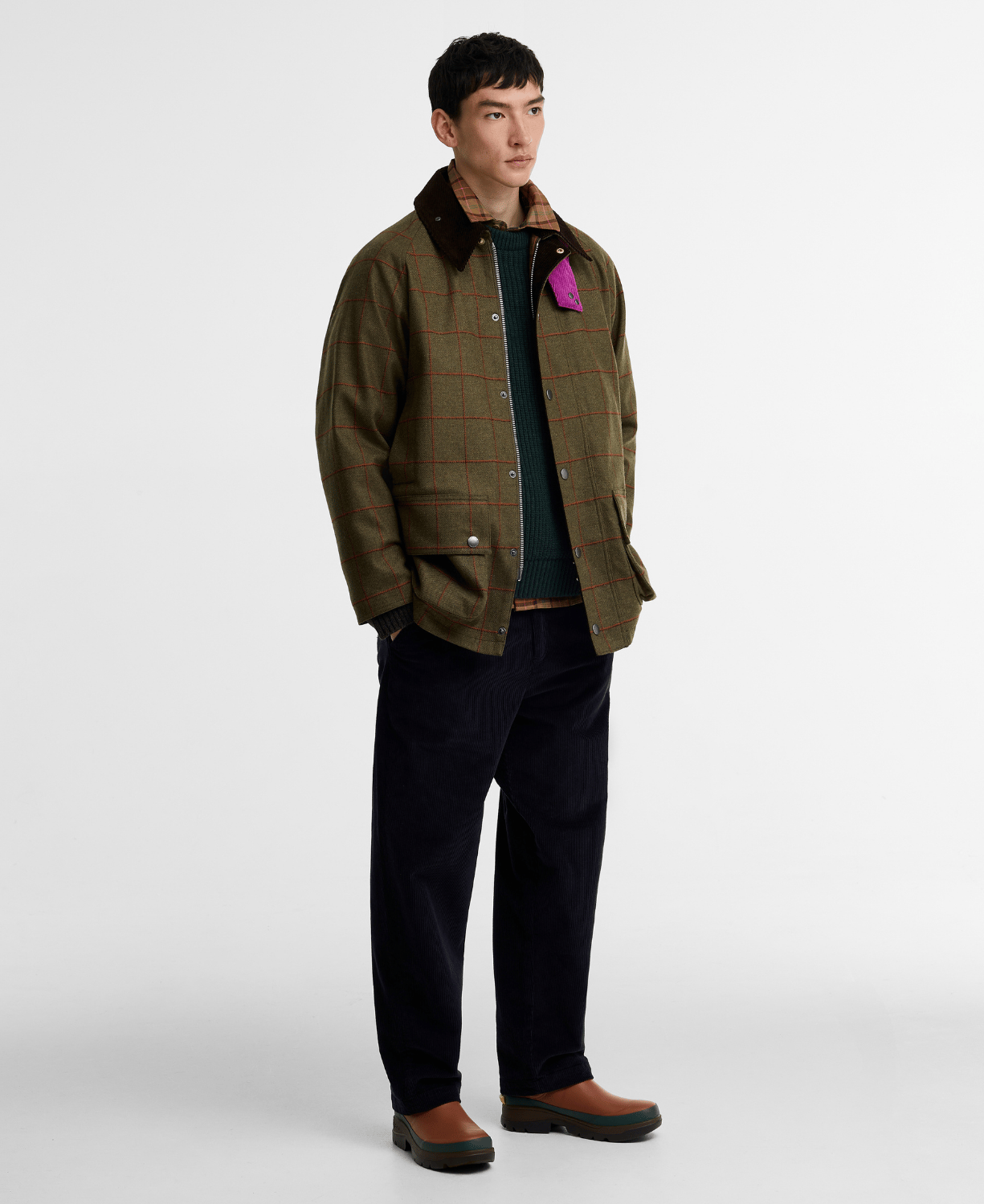 Barbour x Paul Smith Beaufort Wool Ceket