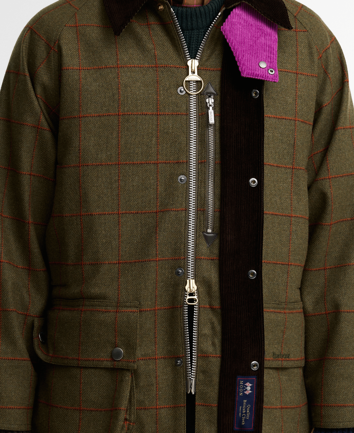 Barbour x Paul Smith Beaufort Wool Ceket